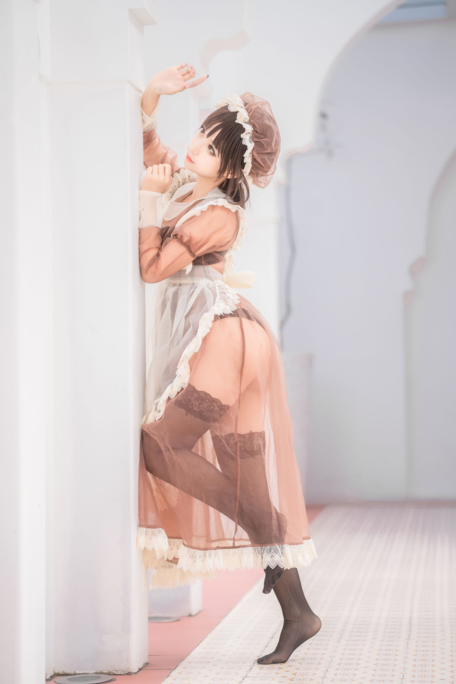 动漫博主蠢沫沫 - 纱-室外女仆-图15