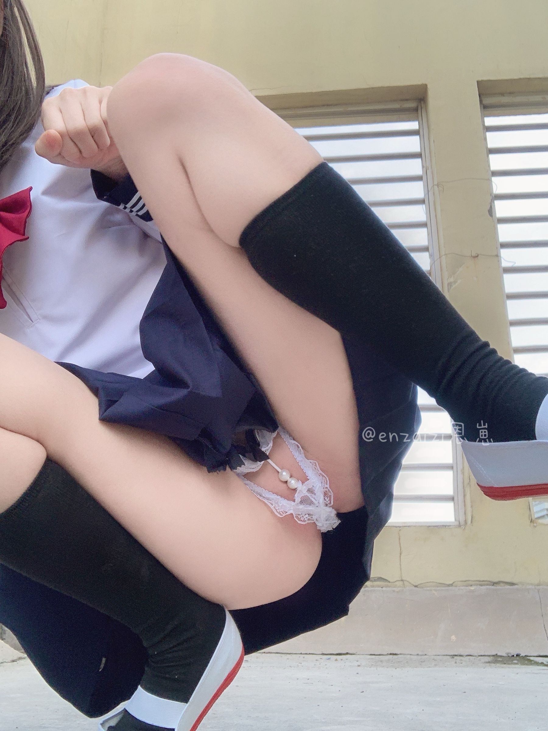 恩崽 - 天台水手服-图113