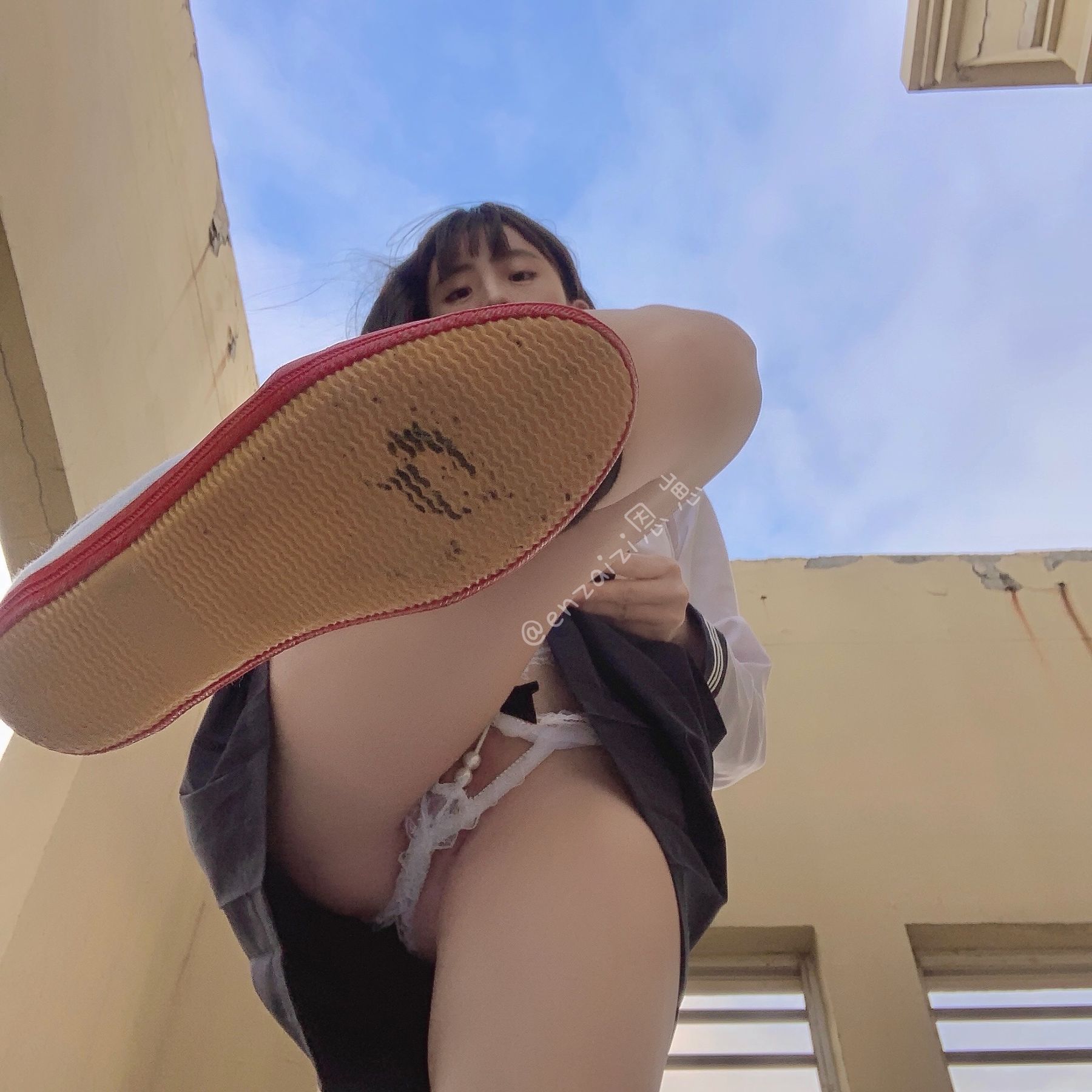 恩崽 - 天台水手服-图15