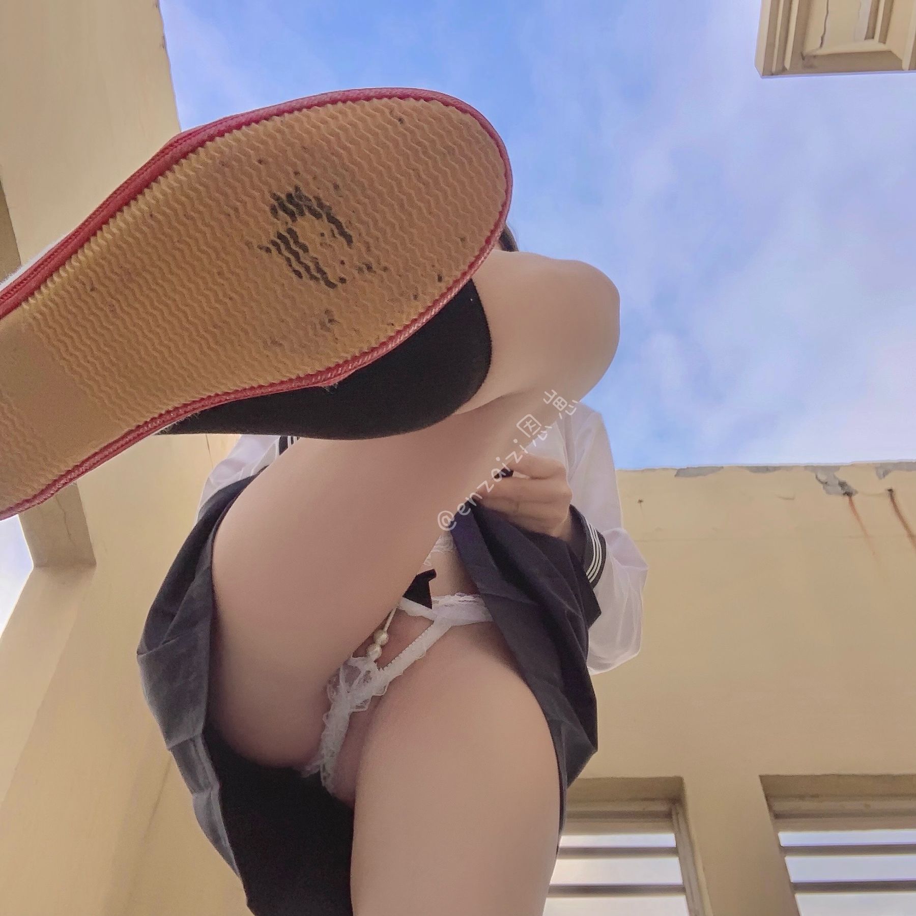 恩崽 - 天台水手服-图16