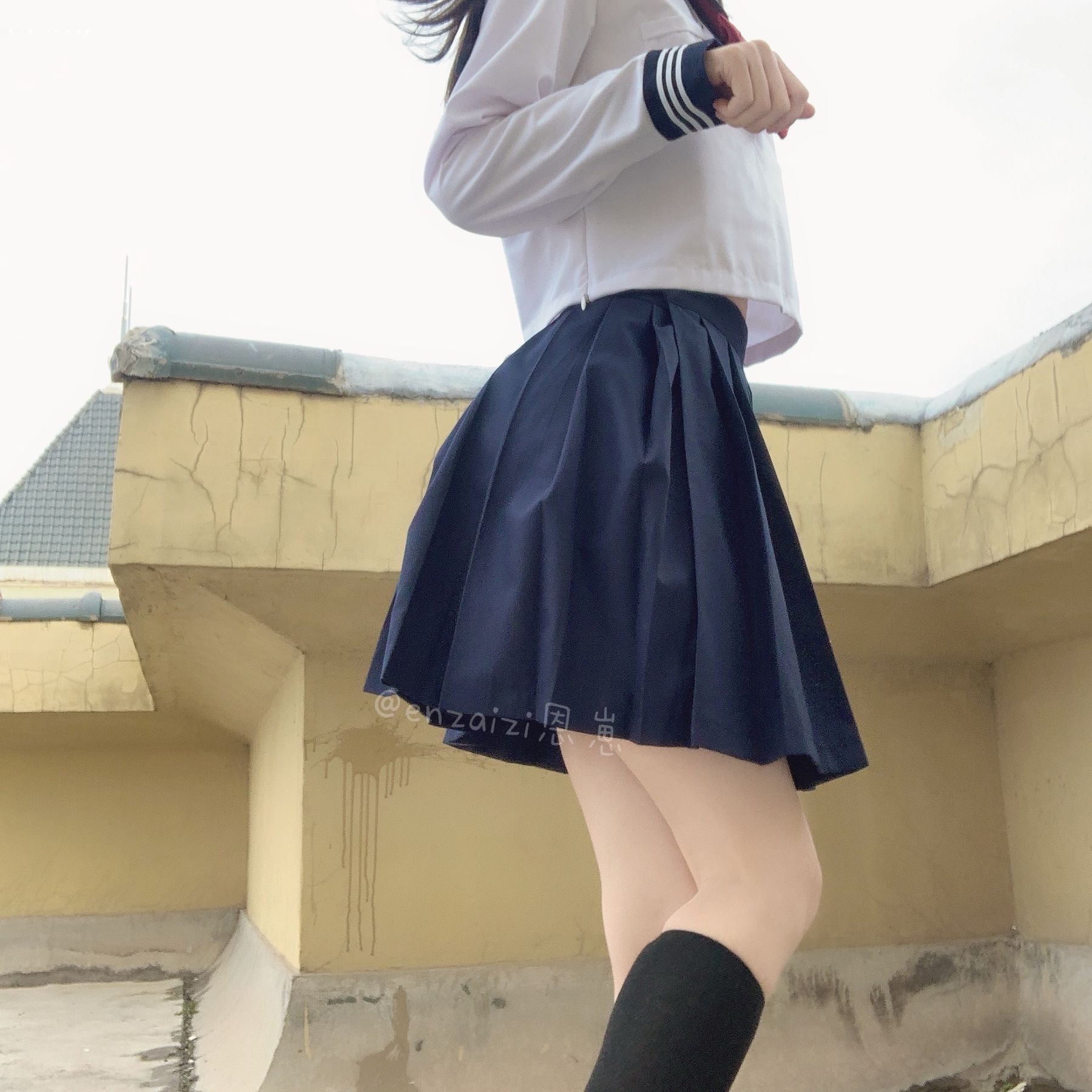 恩崽 - 天台水手服-图19