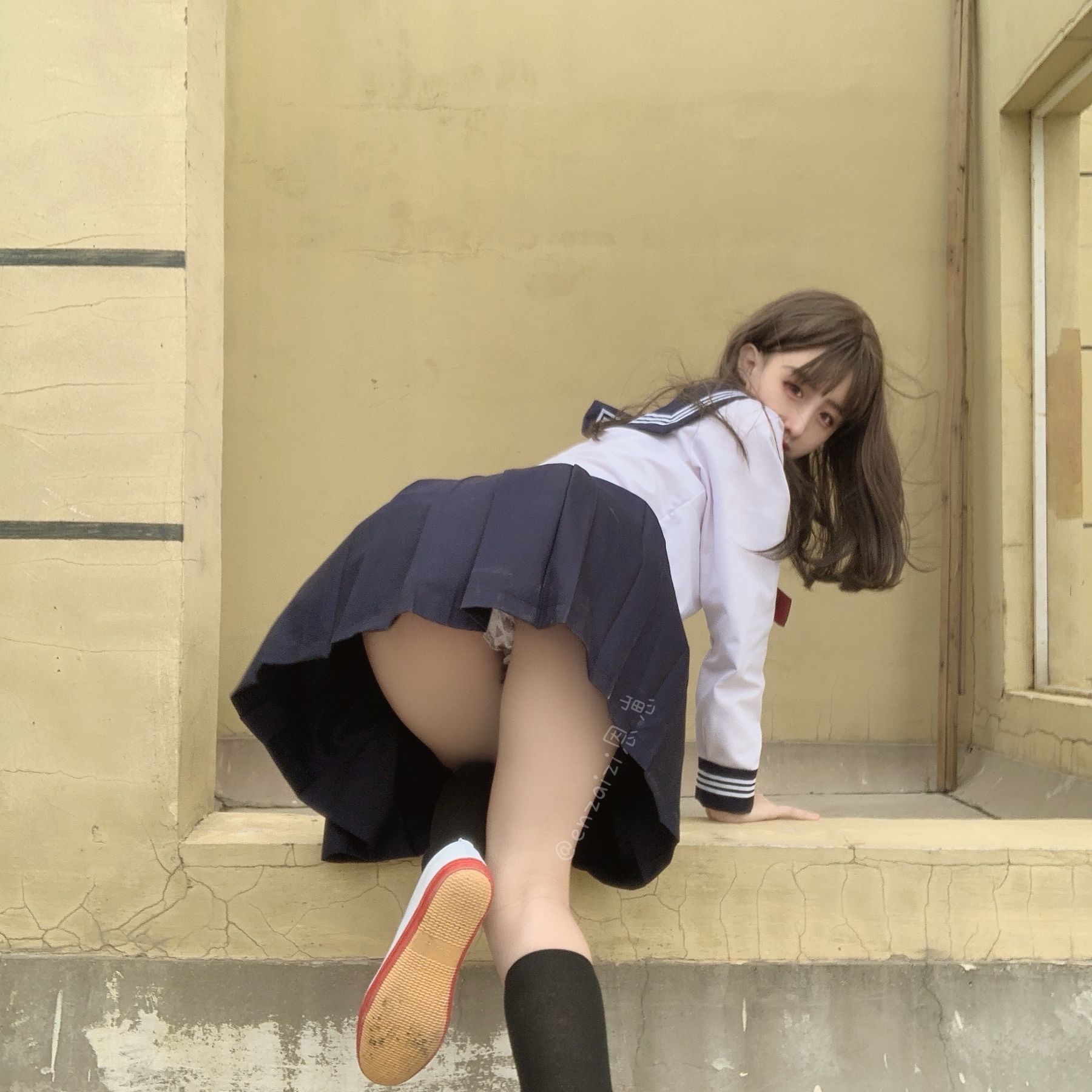 恩崽 - 天台水手服-图21