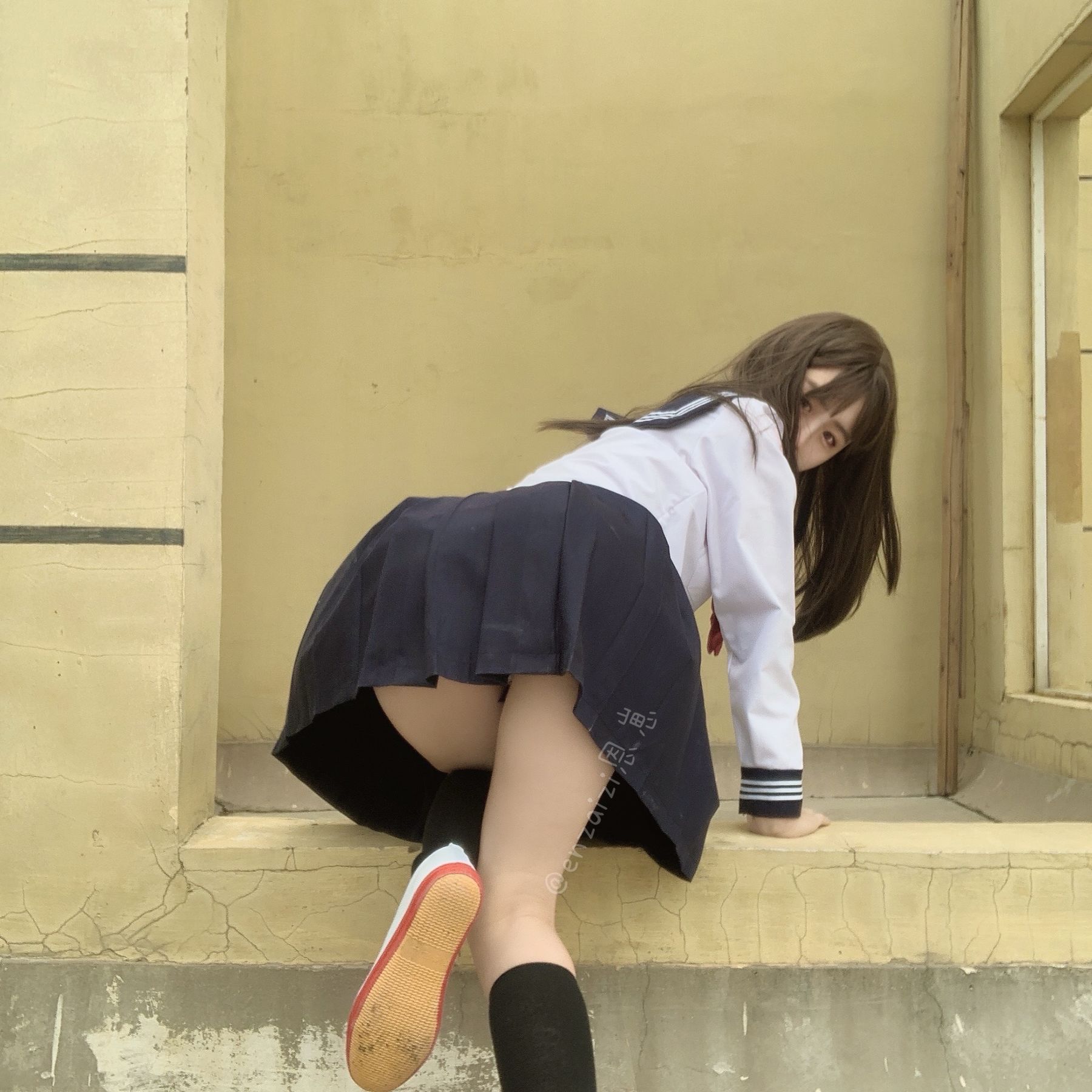 恩崽 - 天台水手服-图22