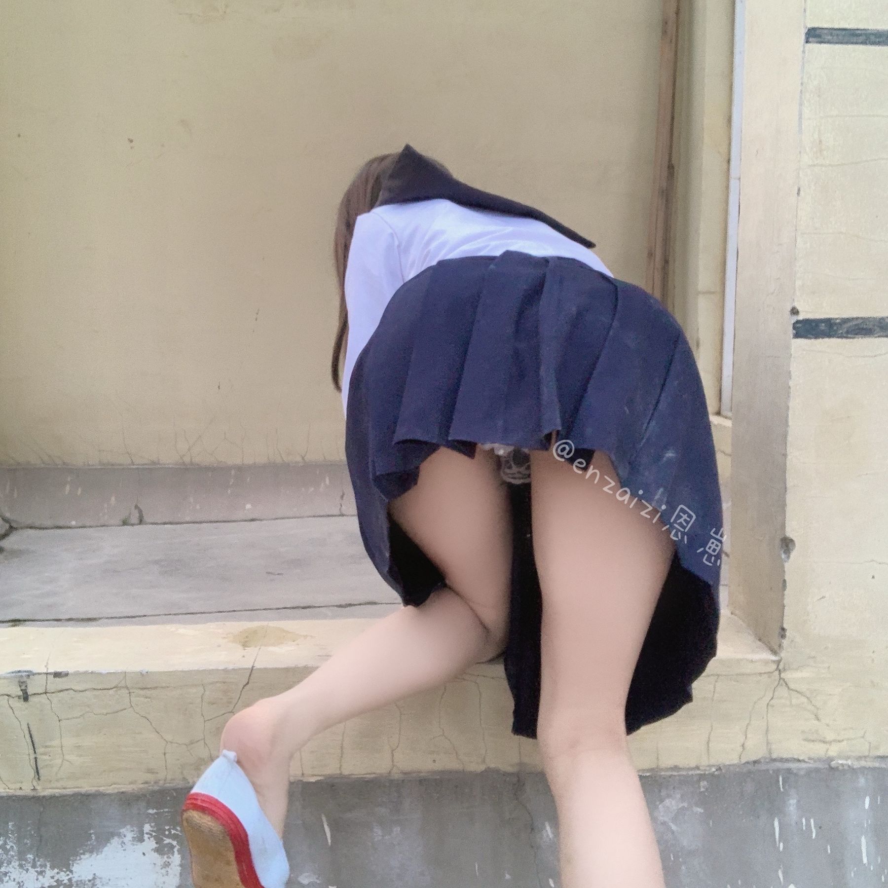 恩崽 - 天台水手服-图34