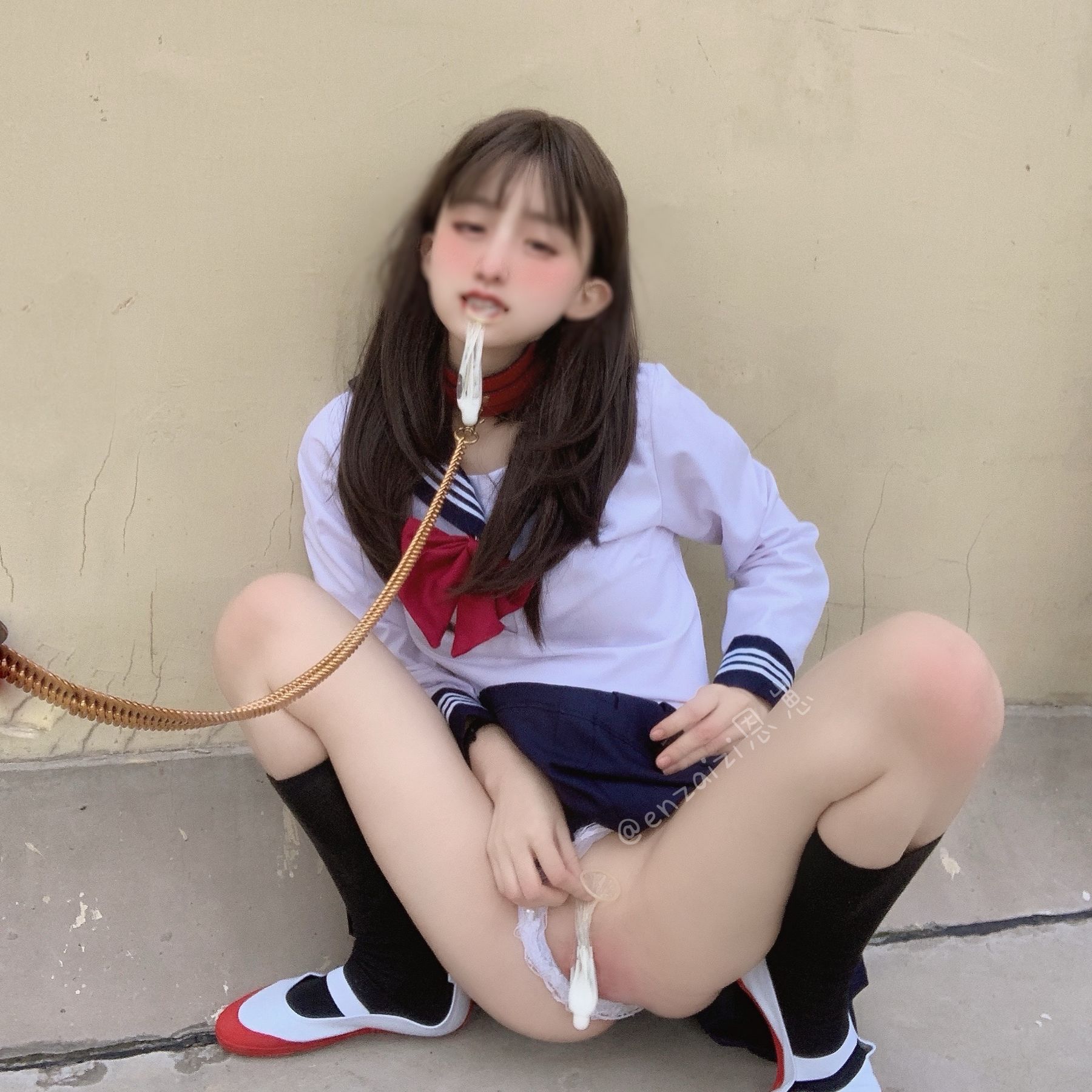 恩崽 - 天台水手服-图43