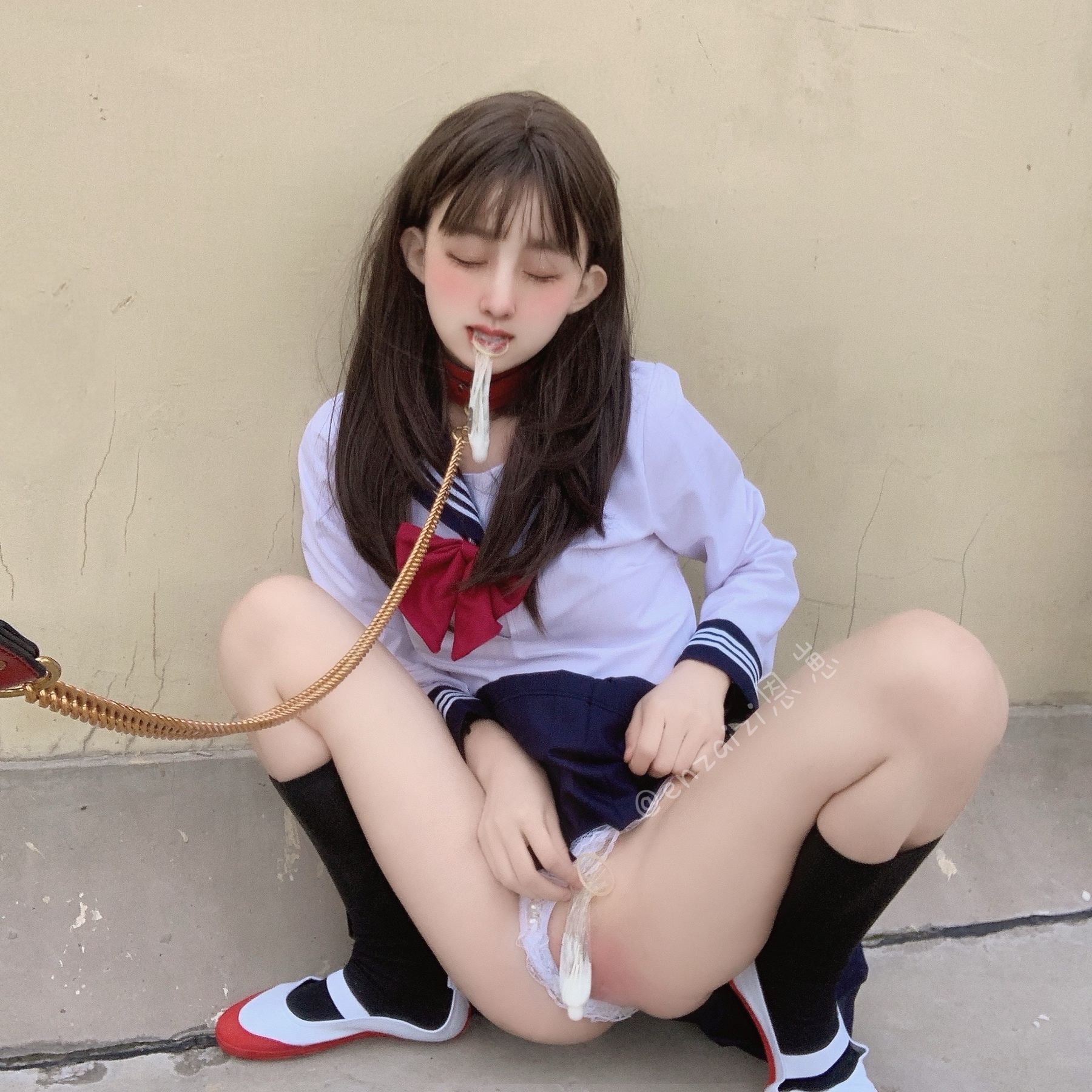 恩崽 - 天台水手服-图45