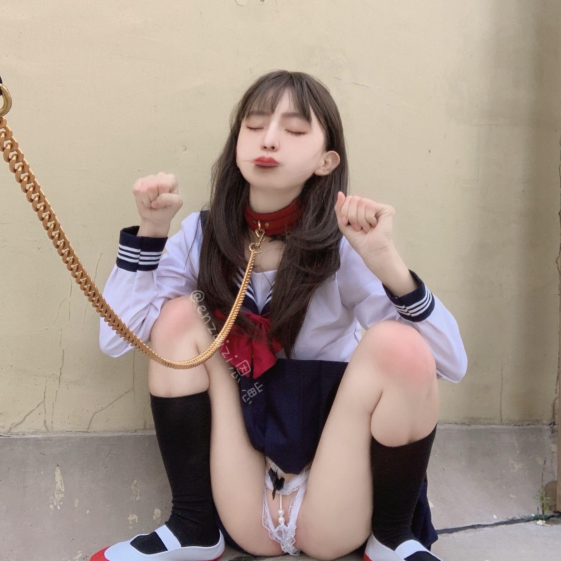 恩崽 - 天台水手服-图47