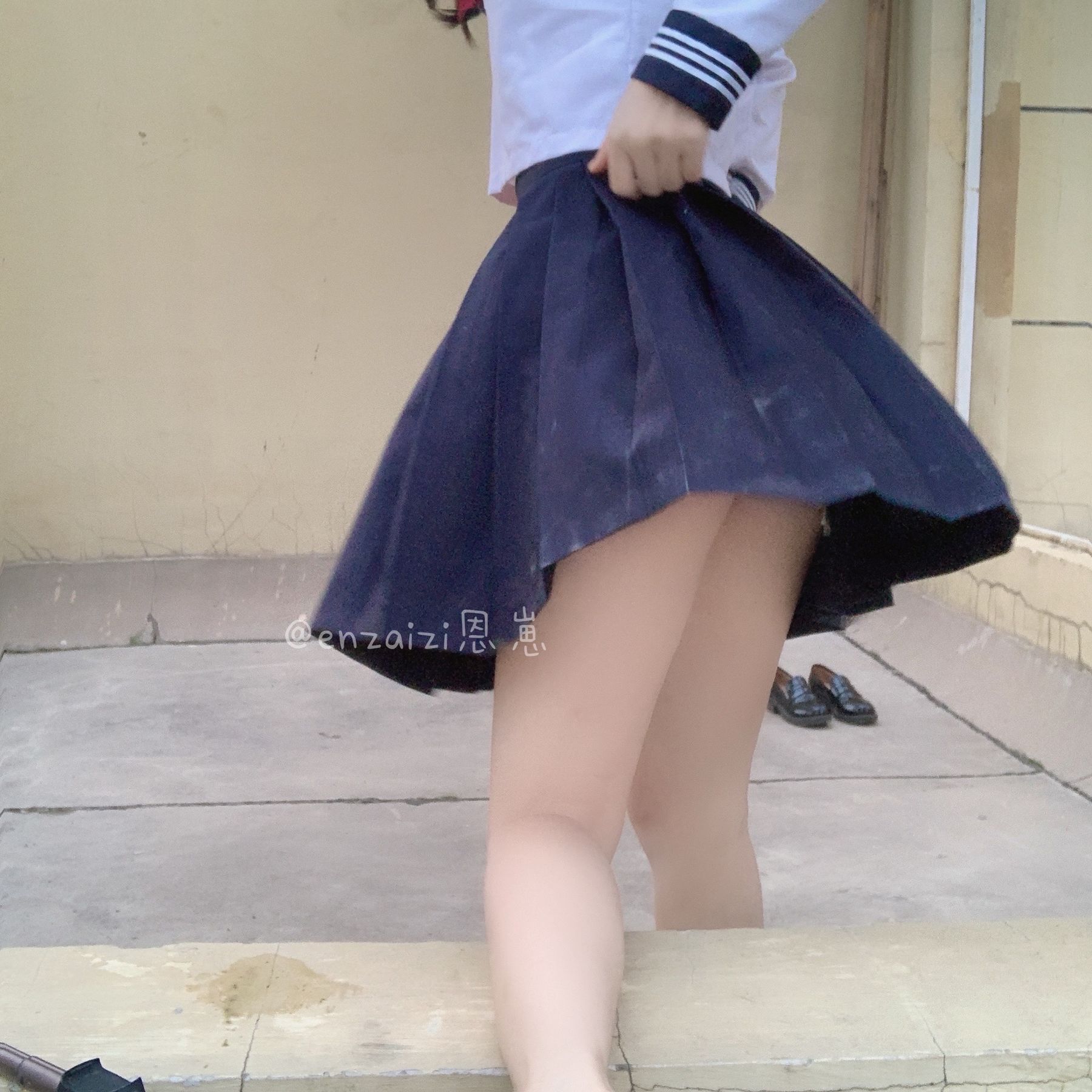 恩崽 - 天台水手服-图50