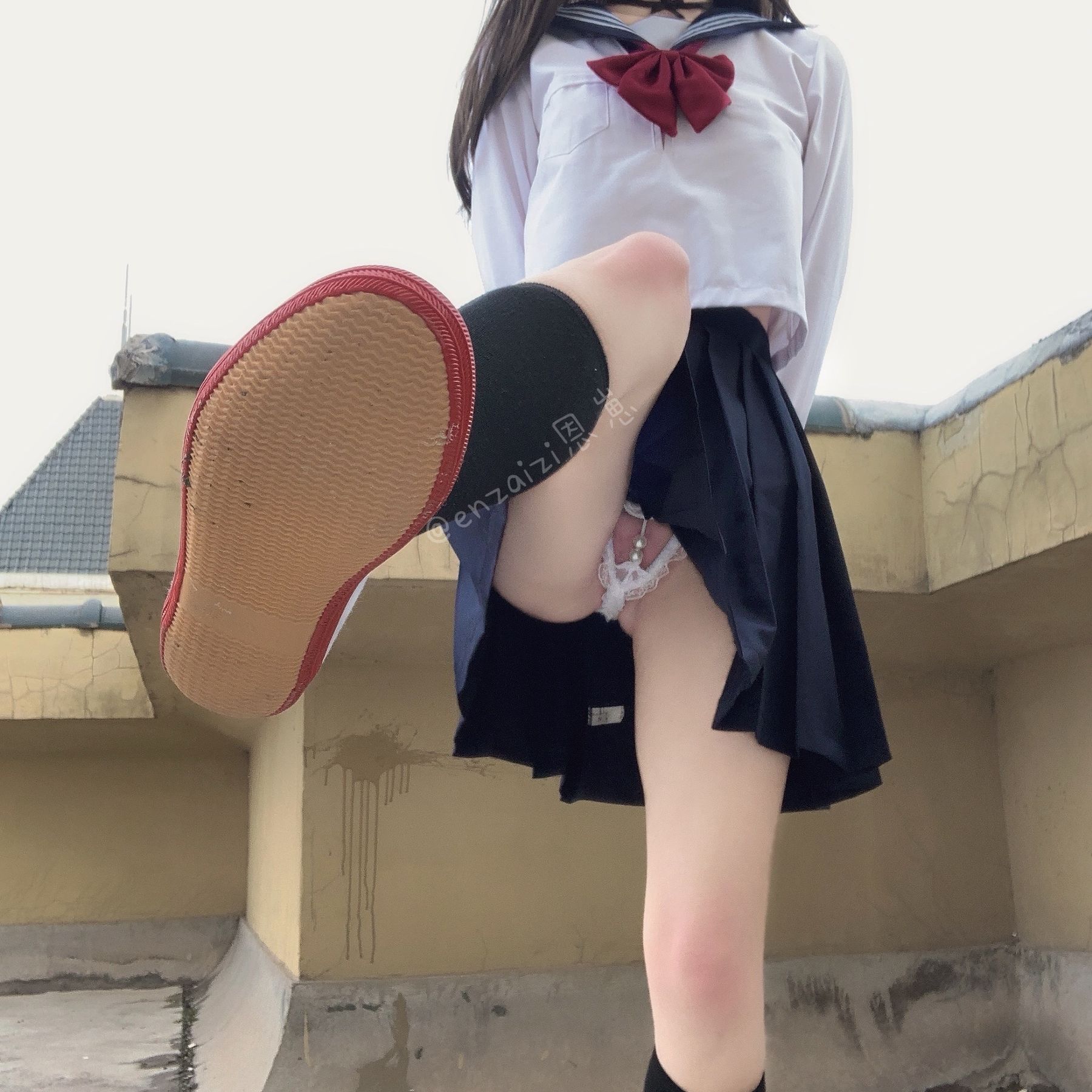 恩崽 - 天台水手服-图6