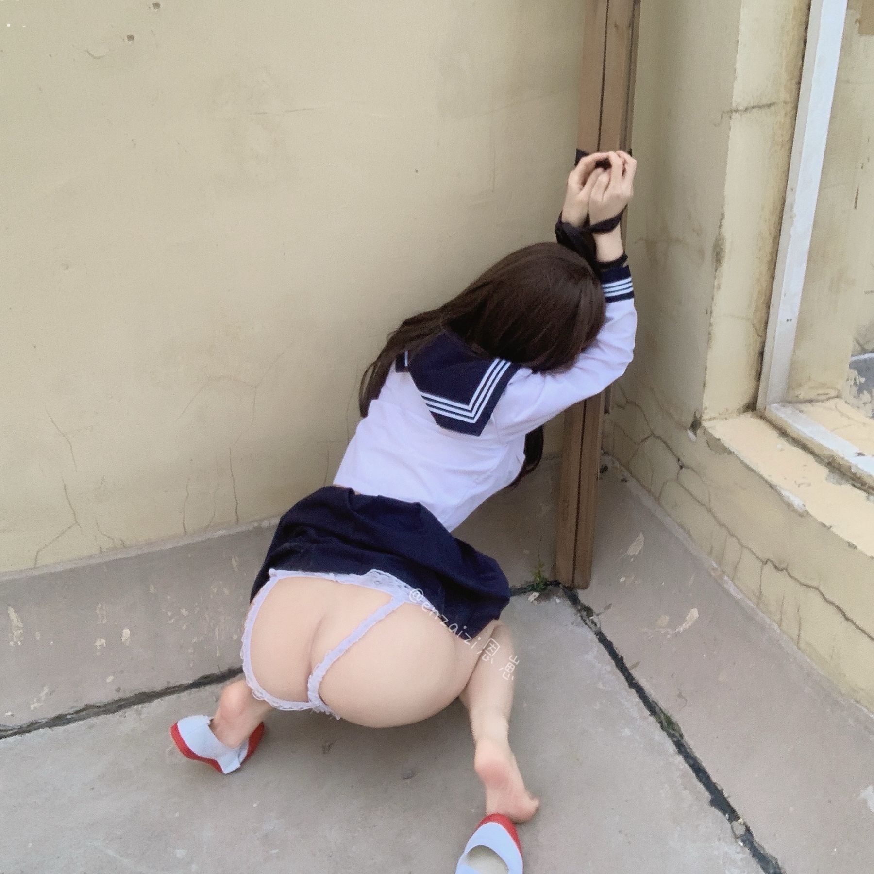 恩崽 - 天台水手服-图71