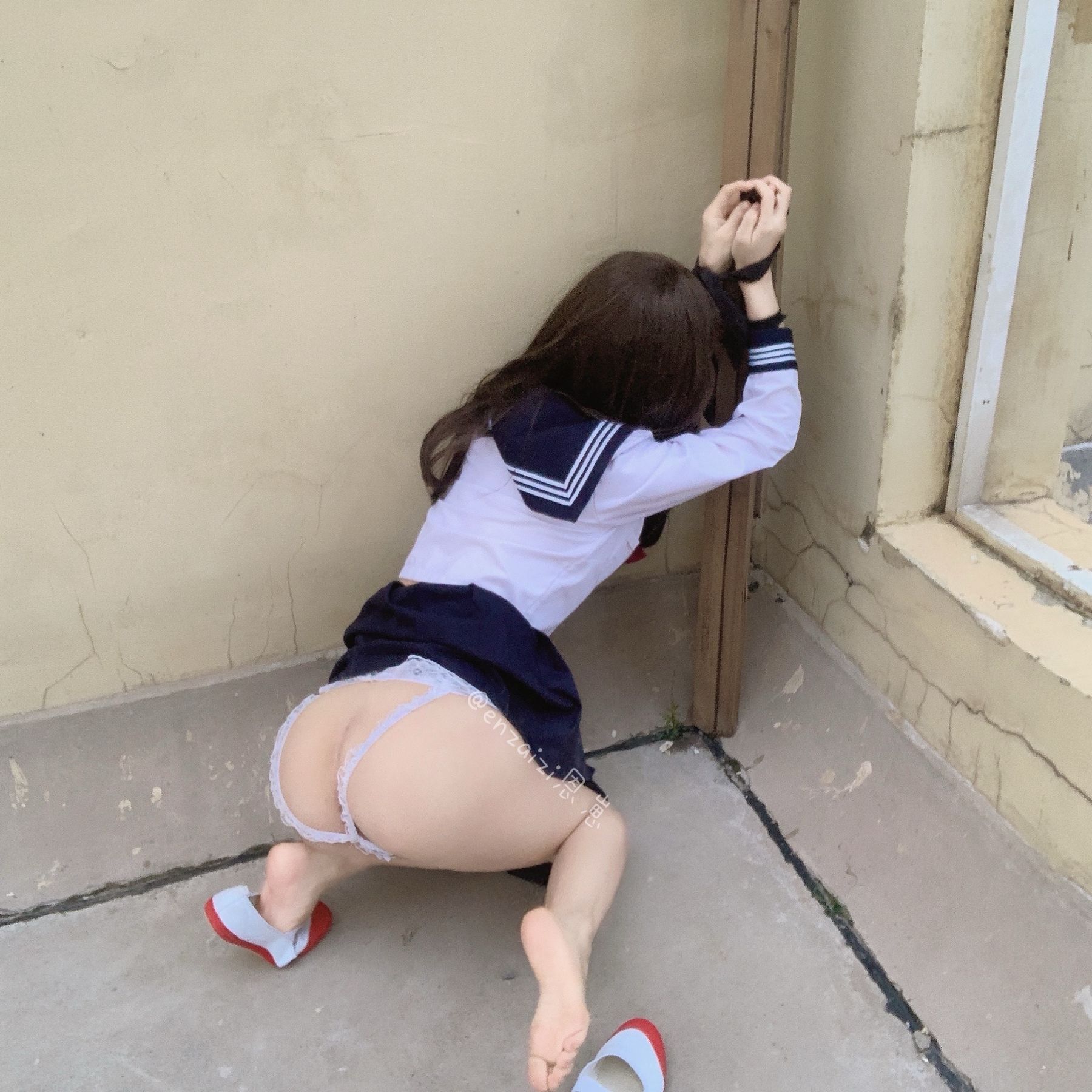 恩崽 - 天台水手服-图73