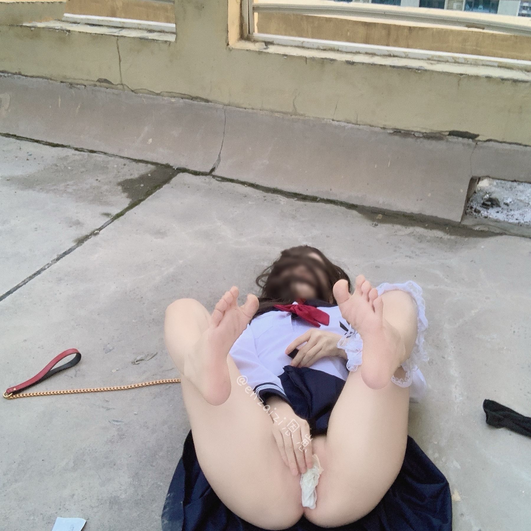 恩崽 - 天台水手服-图75