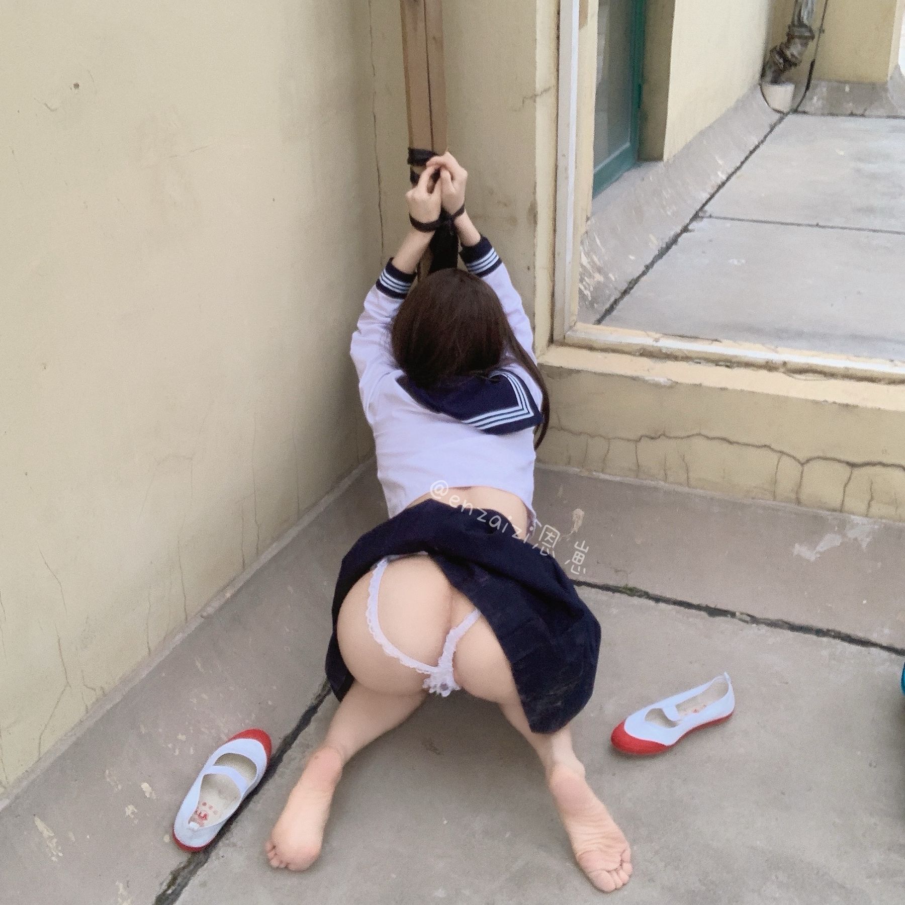 恩崽 - 天台水手服-图84