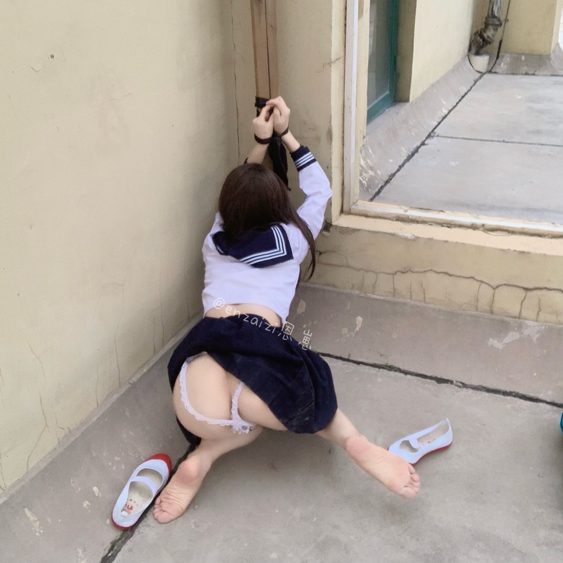 恩崽 - 天台水手服-图86