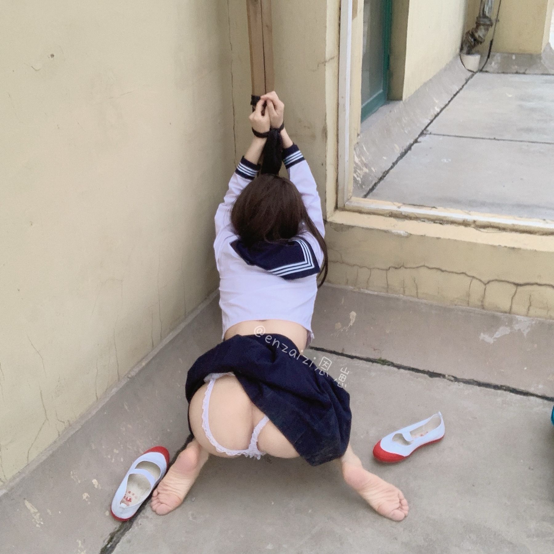 恩崽 - 天台水手服-图87