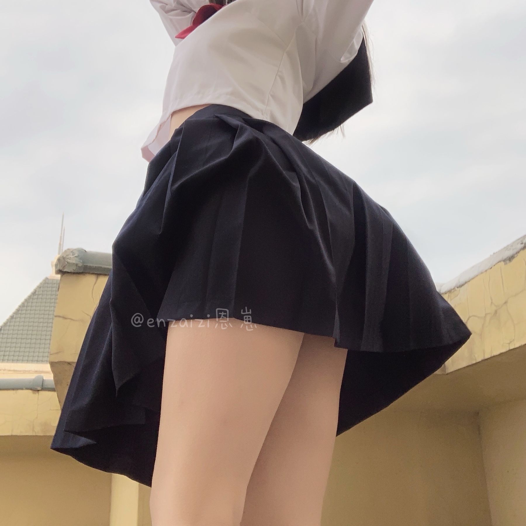 恩崽 - 天台水手服-图91