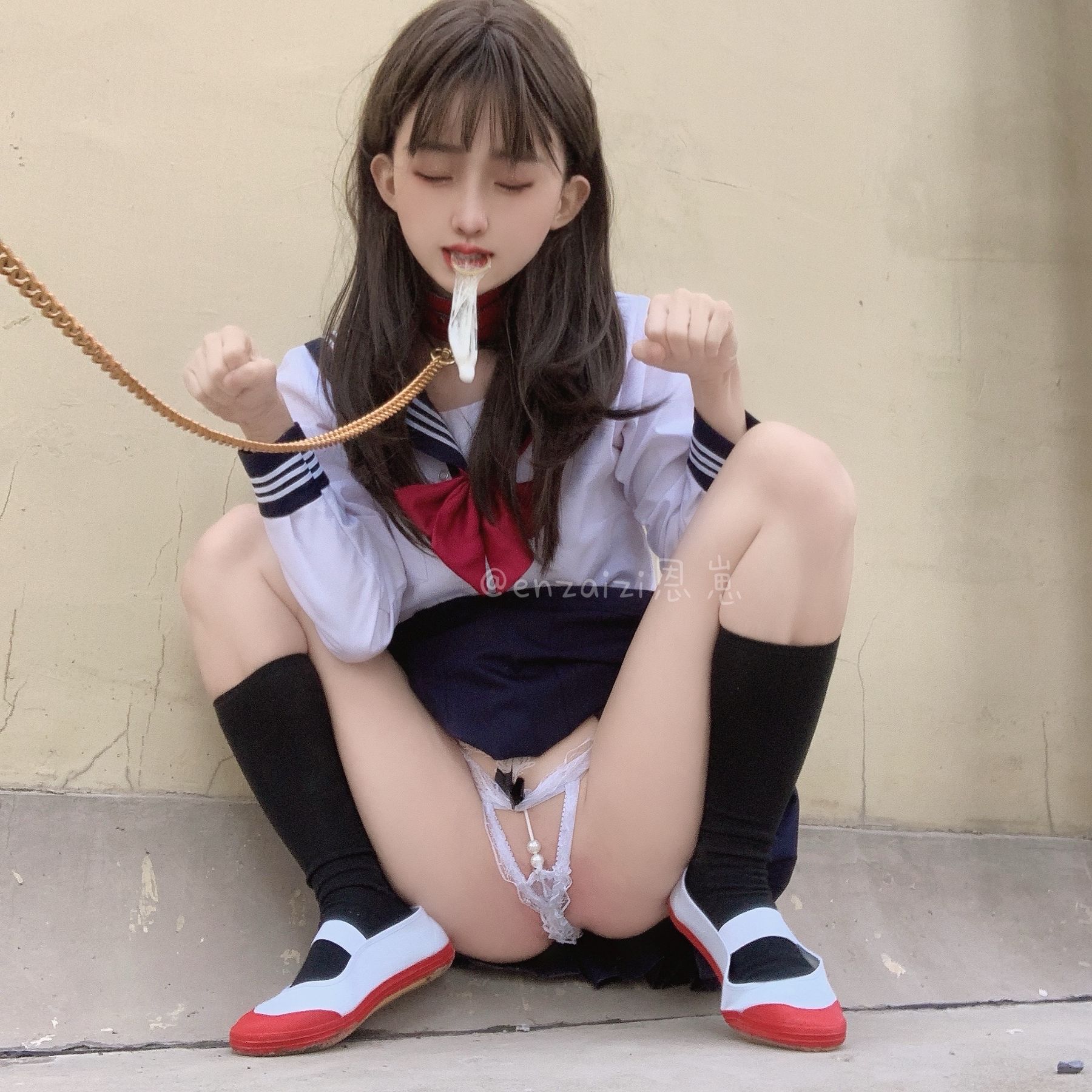 恩崽 - 天台水手服-图94