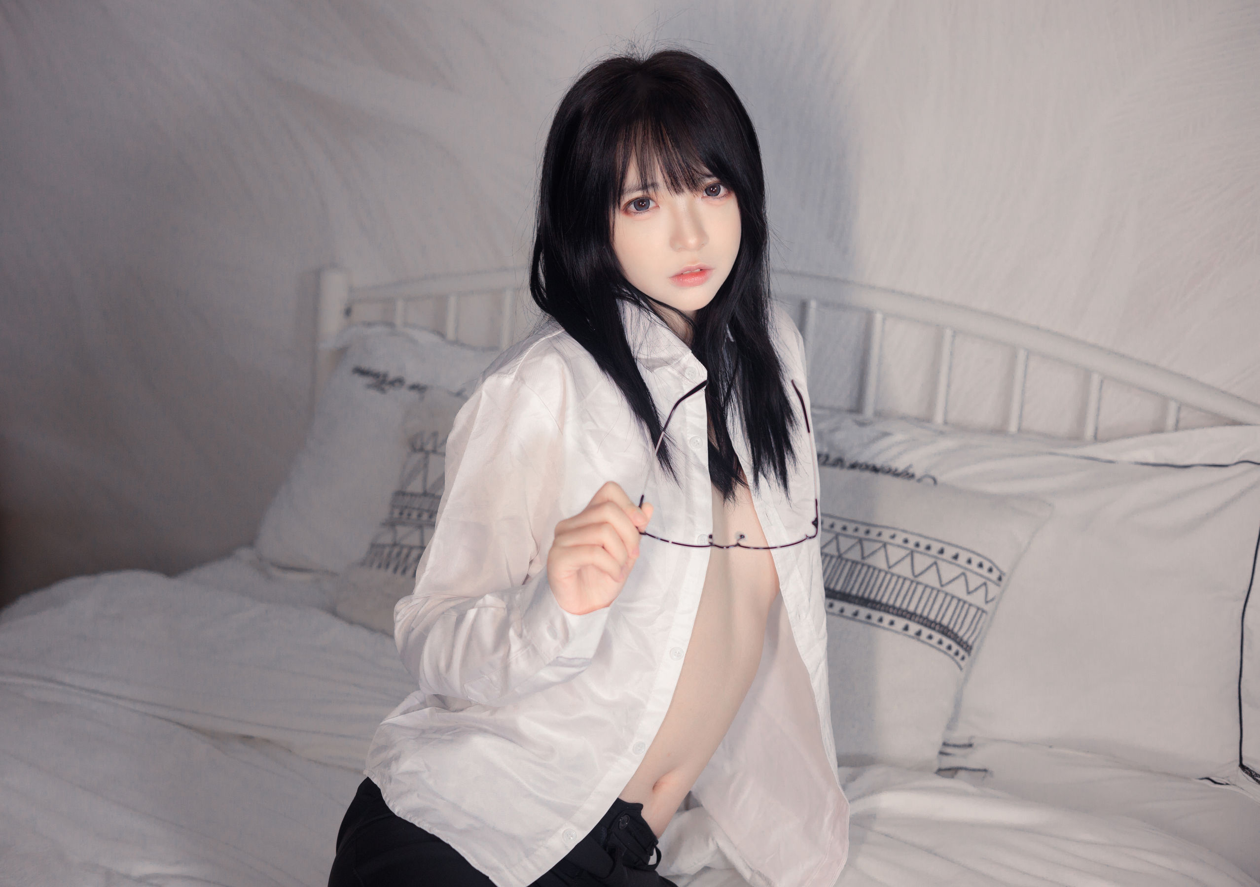 疯猫ss - 白色情人节福袋 长裤OL-图0