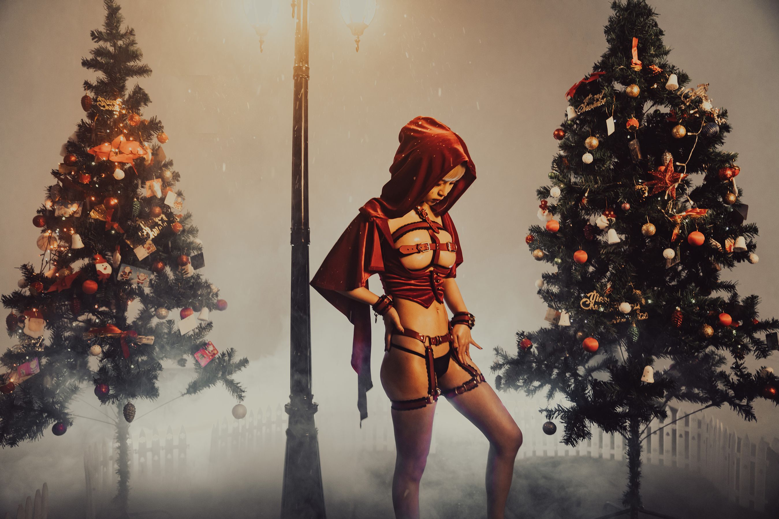 美少女晕崽 - 圣诞小红帽-图39