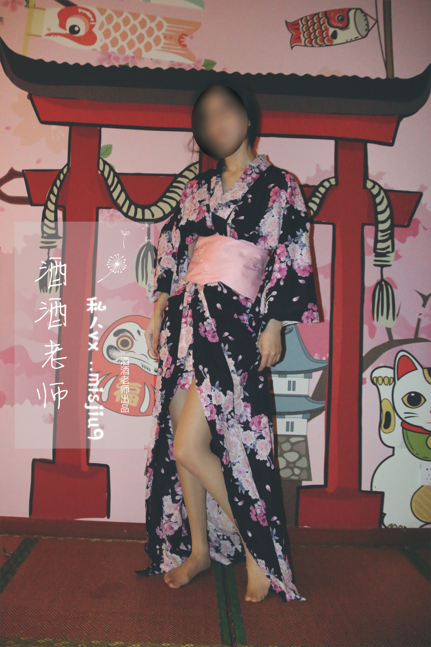 酒酒老师 - 和服与丝，沉静冶艳-图29