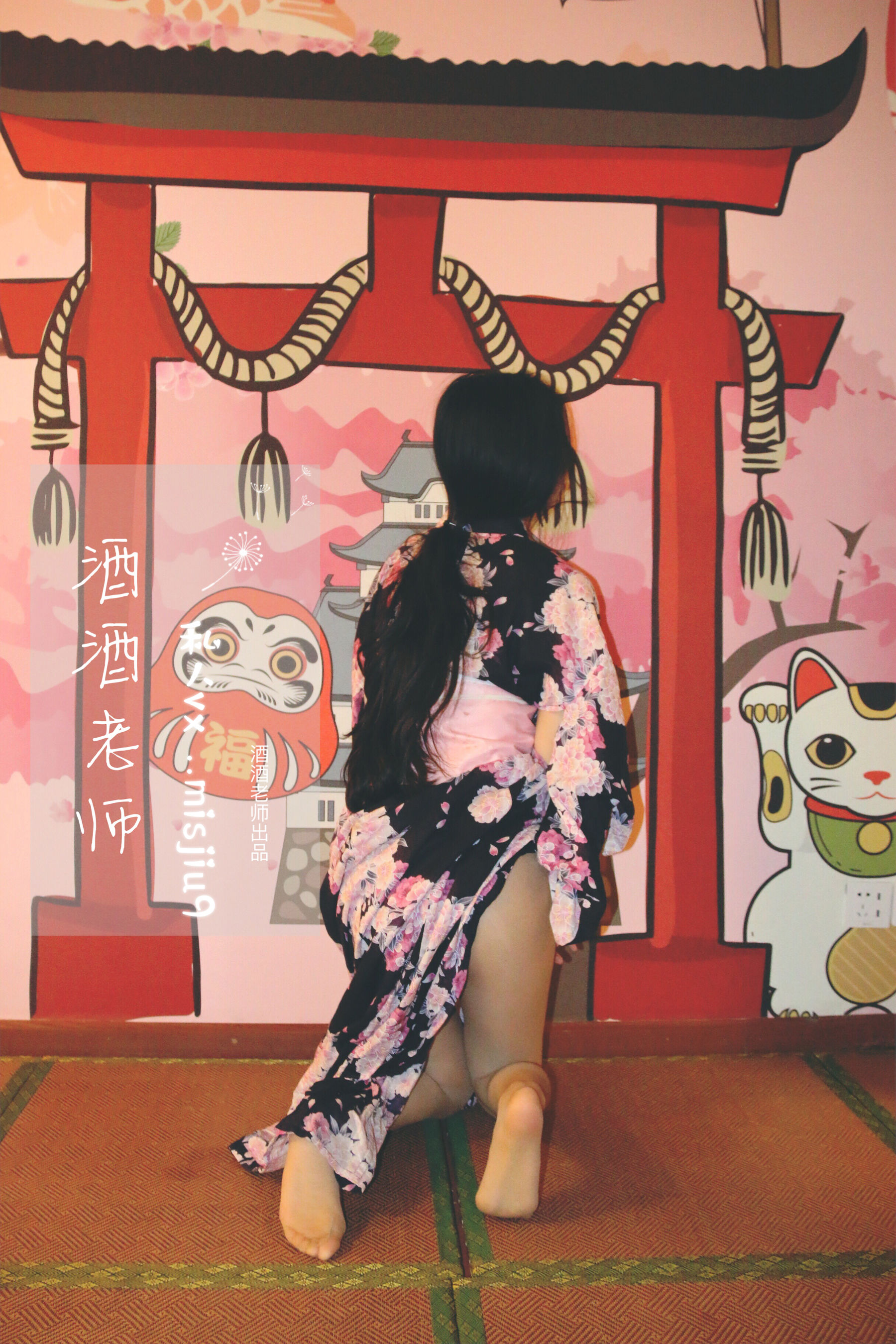 酒酒老师 - 和服与丝，沉静冶艳-图42