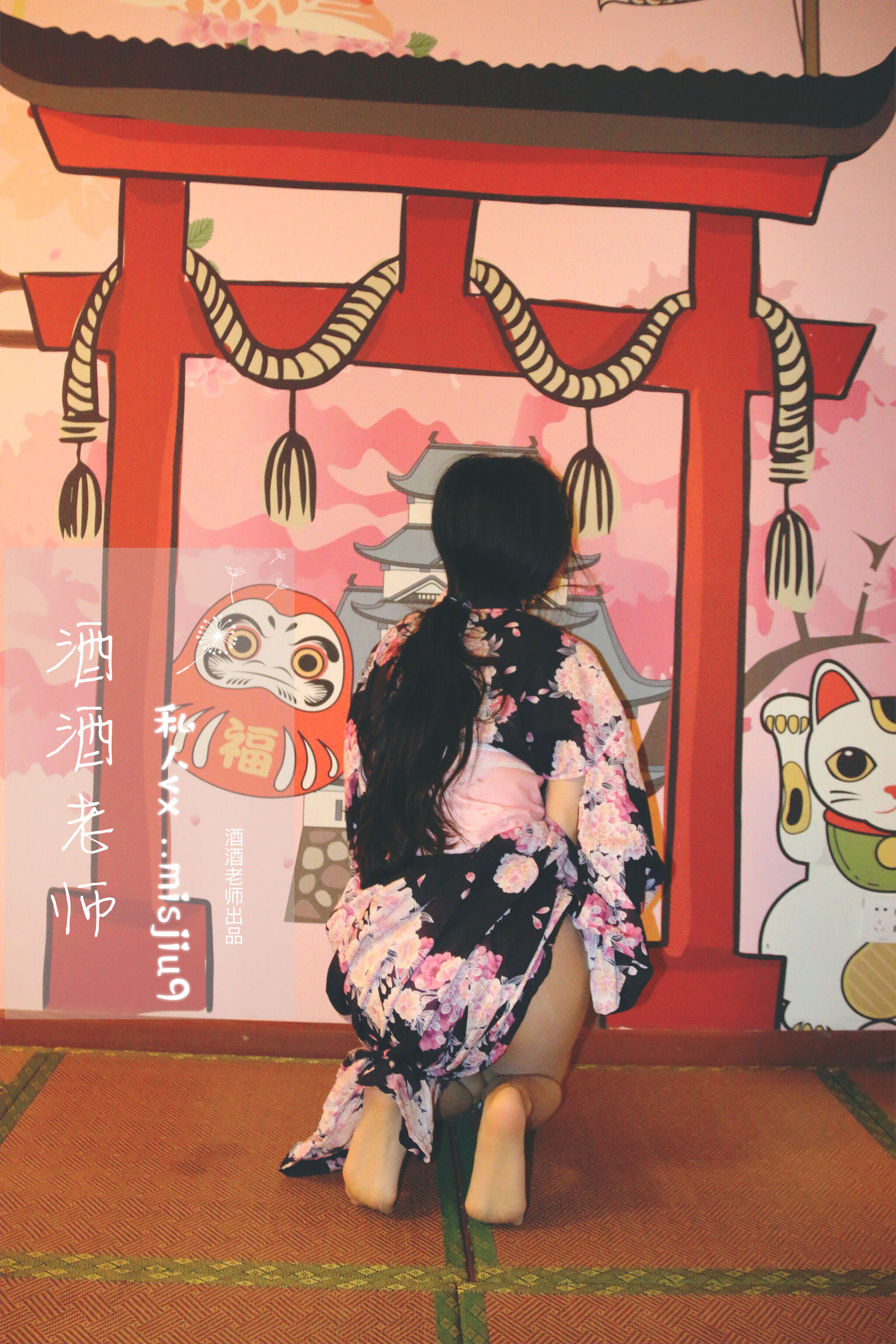 酒酒老师 - 和服与丝，沉静冶艳-图43