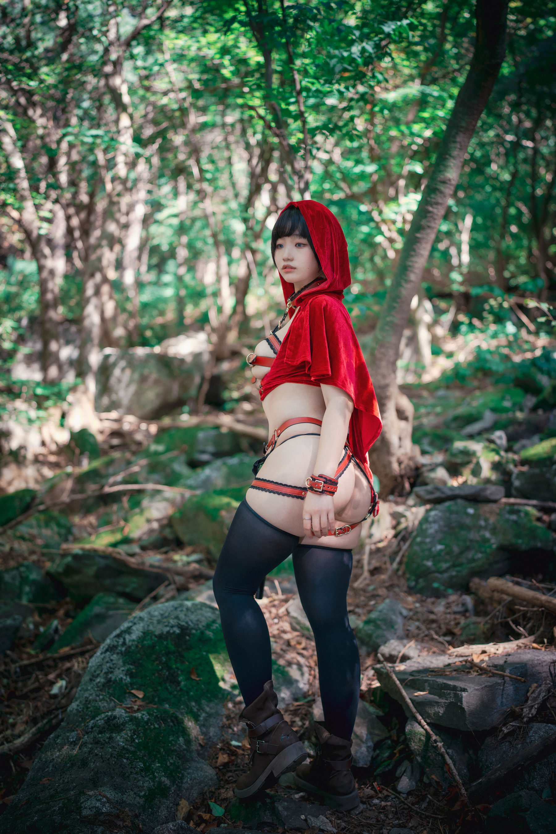 Mimmi - Naughty Red Hiring Hood-图26