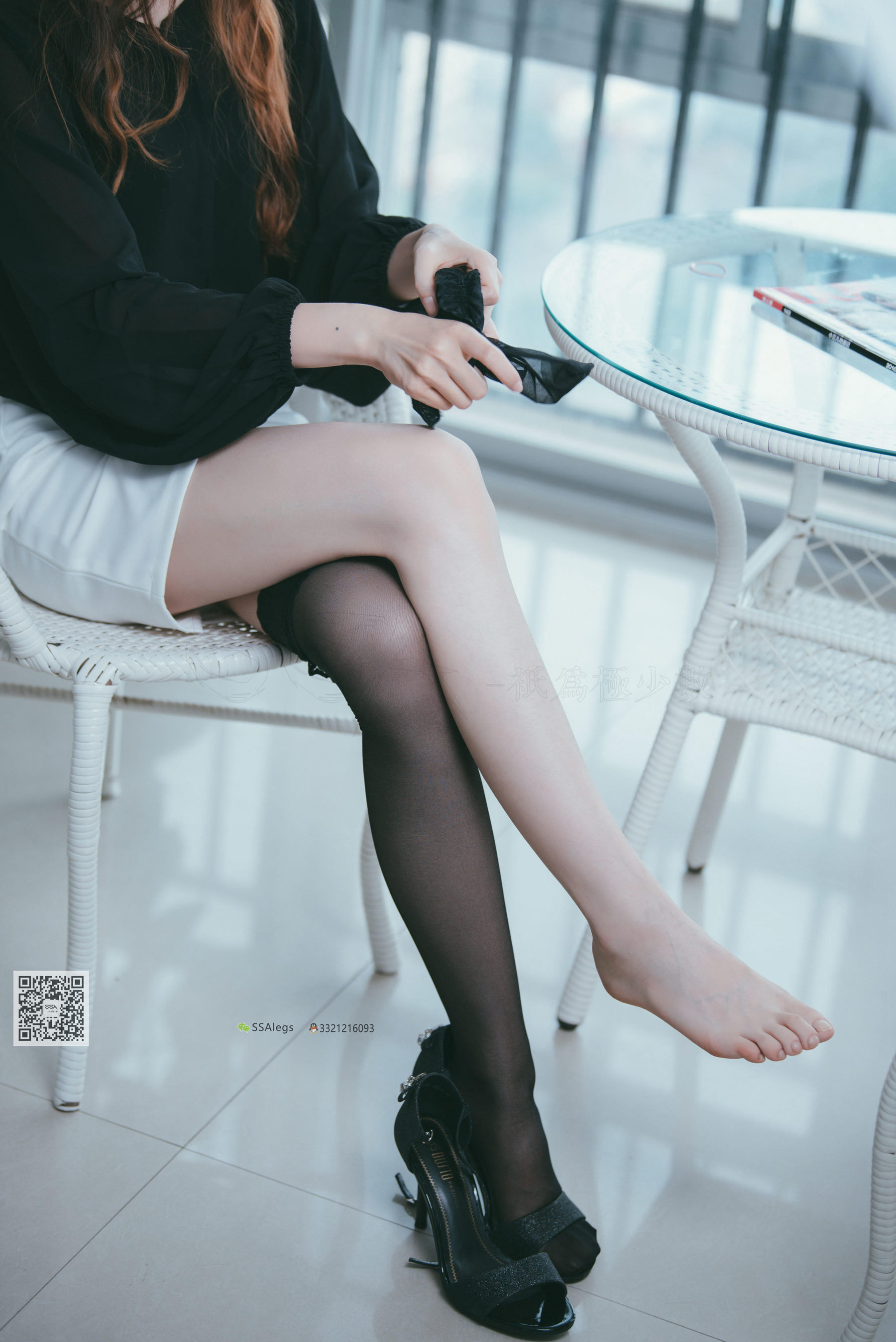 超清写真 No.001 办公室职业装《绫》长筒黑丝-图18