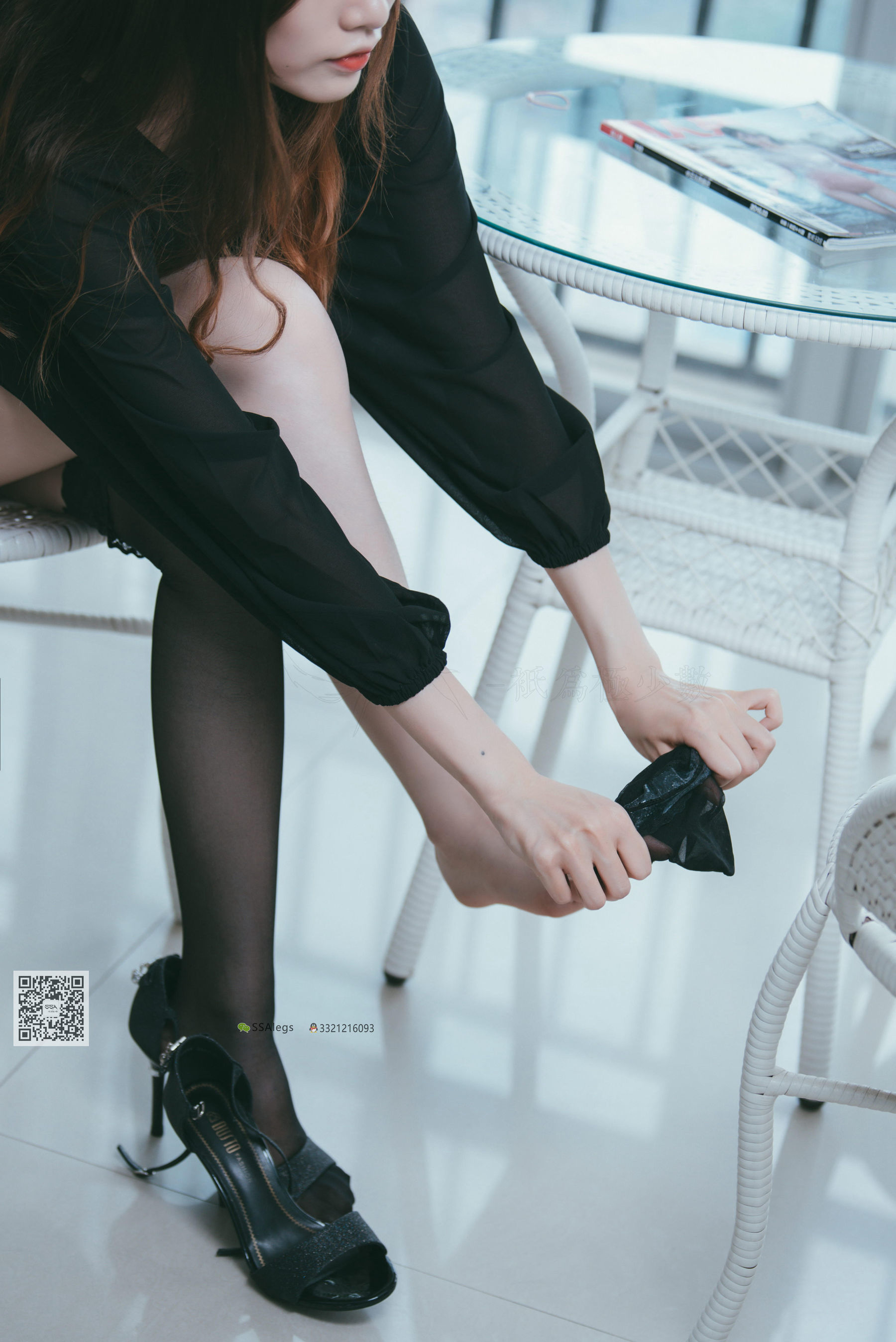 超清写真 No.001 办公室职业装《绫》长筒黑丝-图19