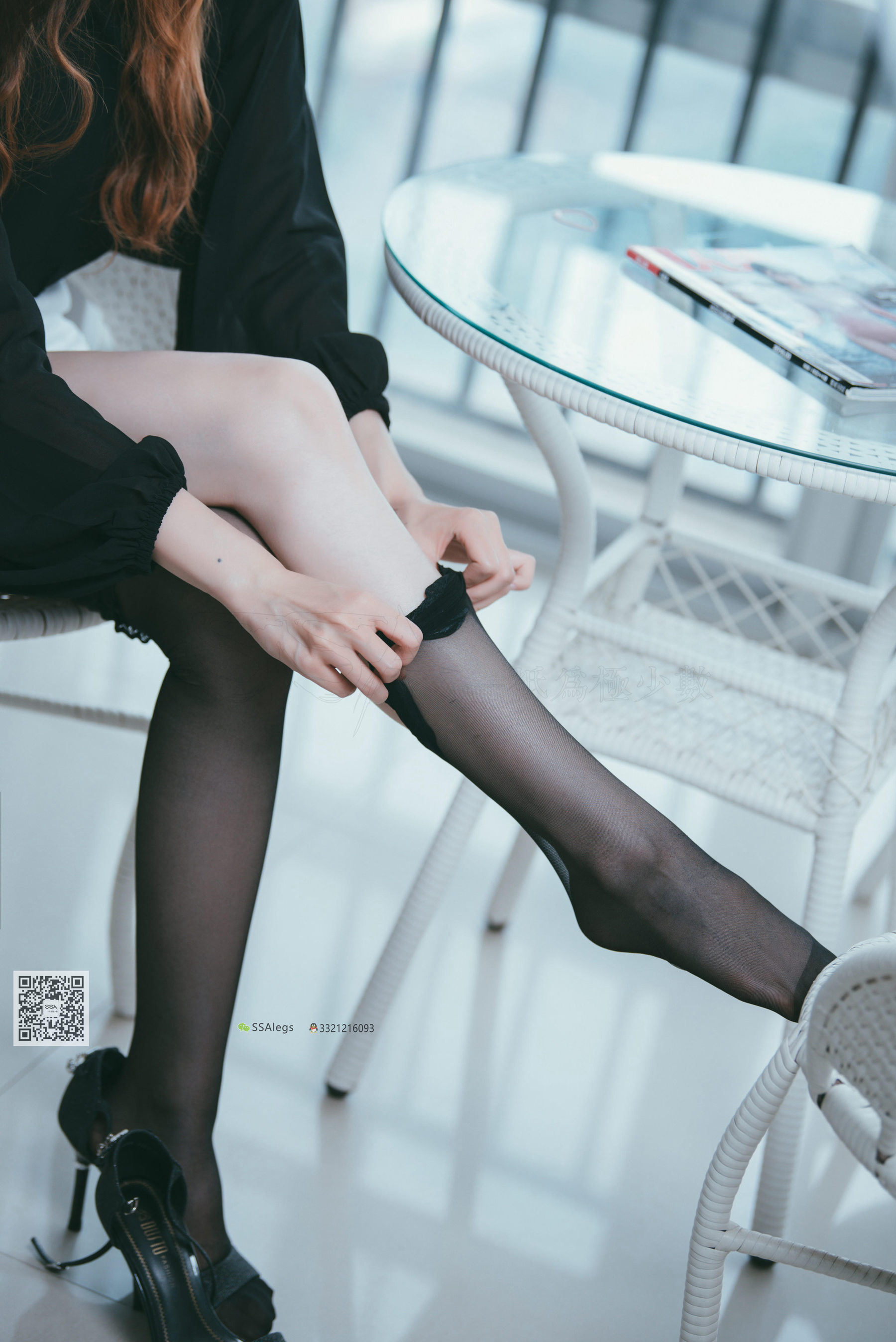 超清写真 No.001 办公室职业装《绫》长筒黑丝-图20