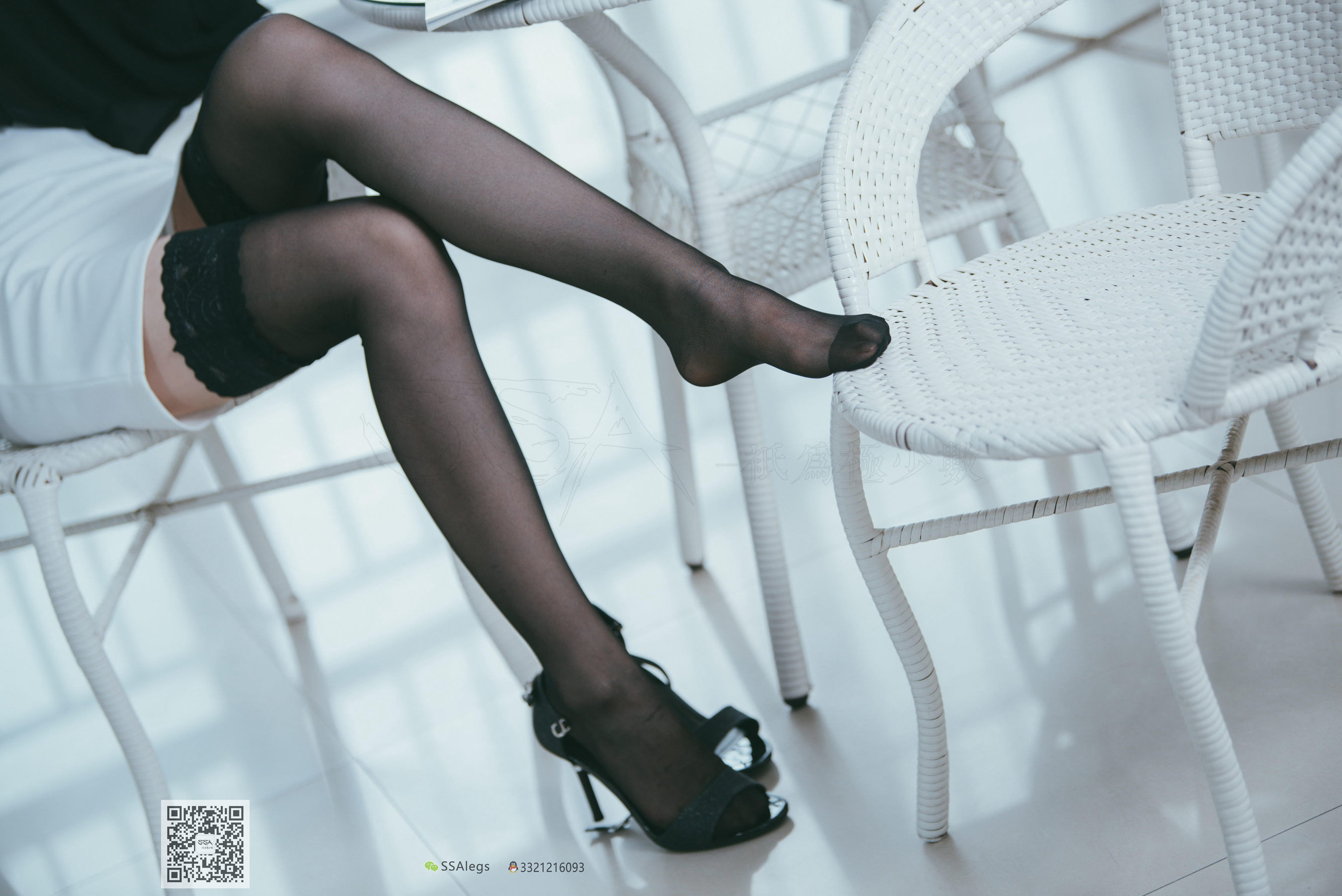 超清写真 No.001 办公室职业装《绫》长筒黑丝-图50