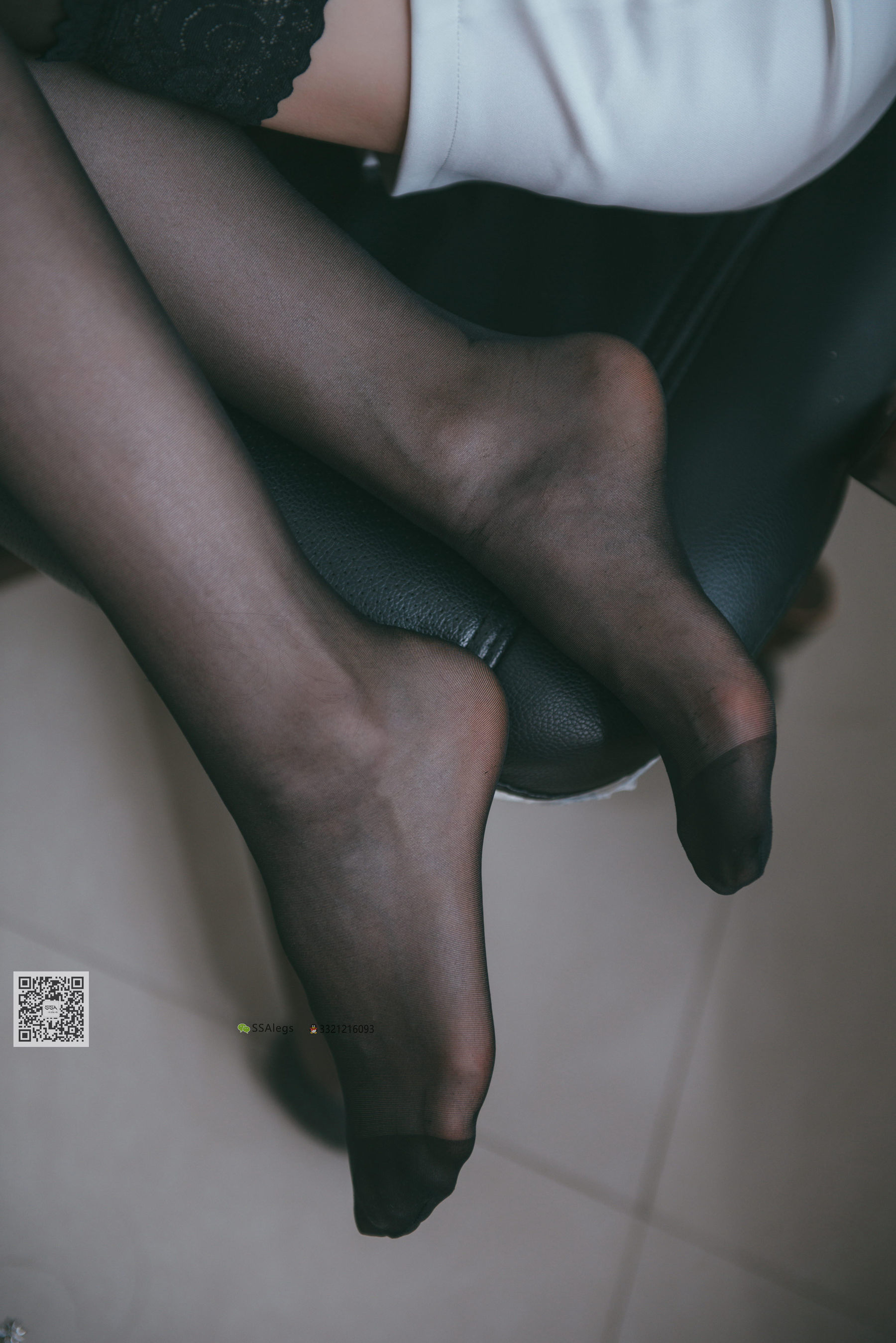 超清写真 No.001 办公室职业装《绫》长筒黑丝-图79