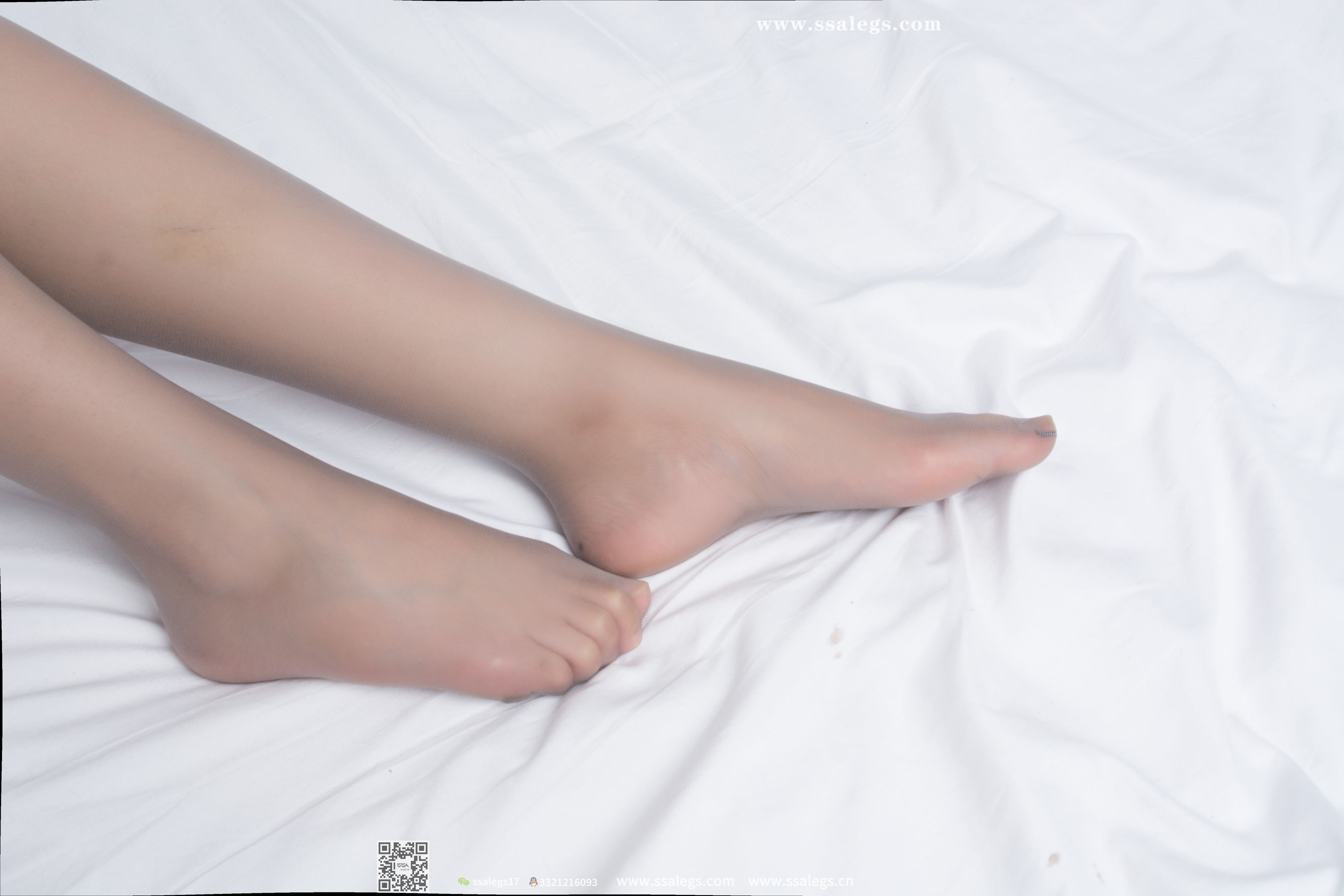 超清写真 No.005 姣姣 白衬衣居家灰丝-图2