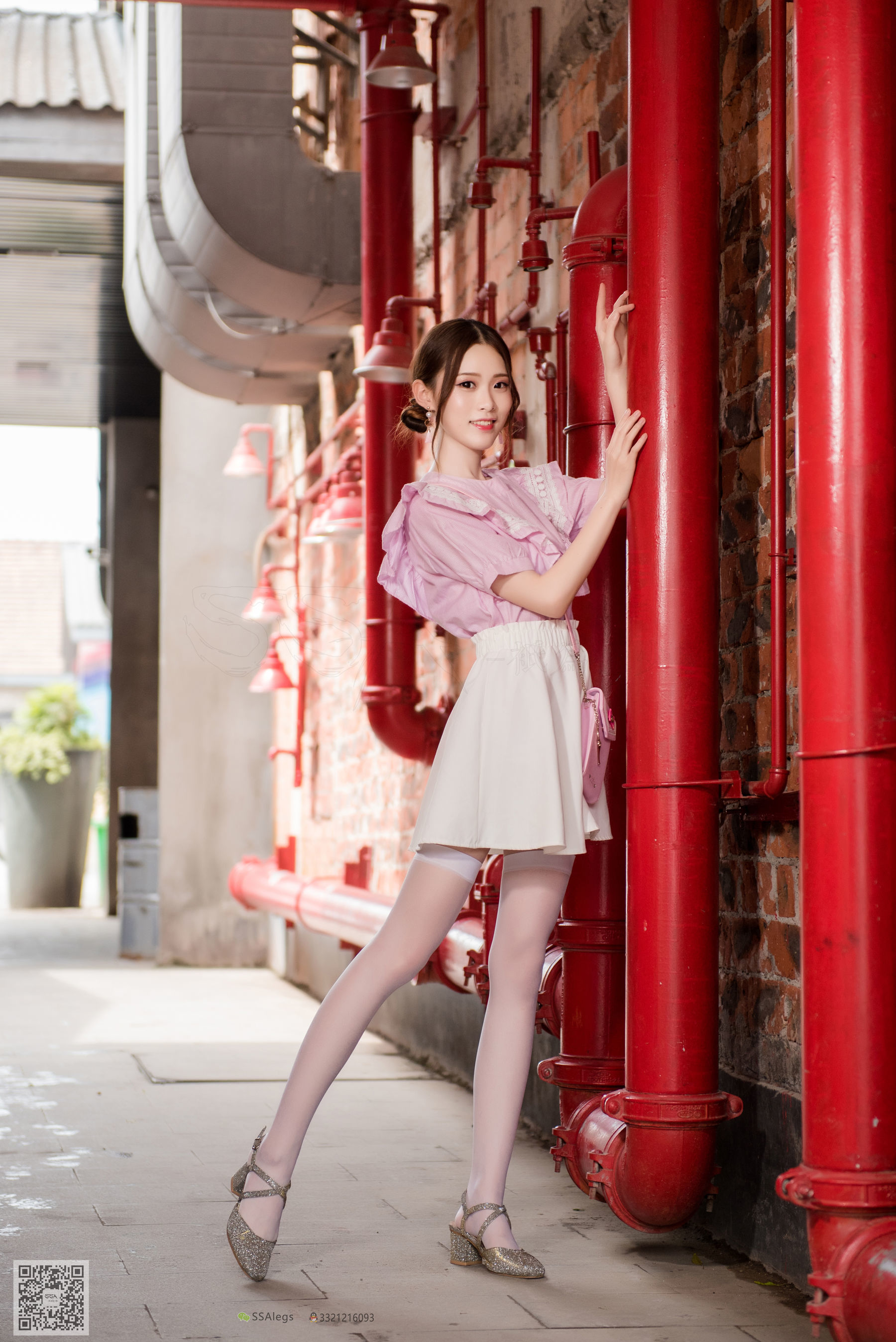 超清写真 No.009 小琪琪 超薄5D长筒丝袜街拍-图14