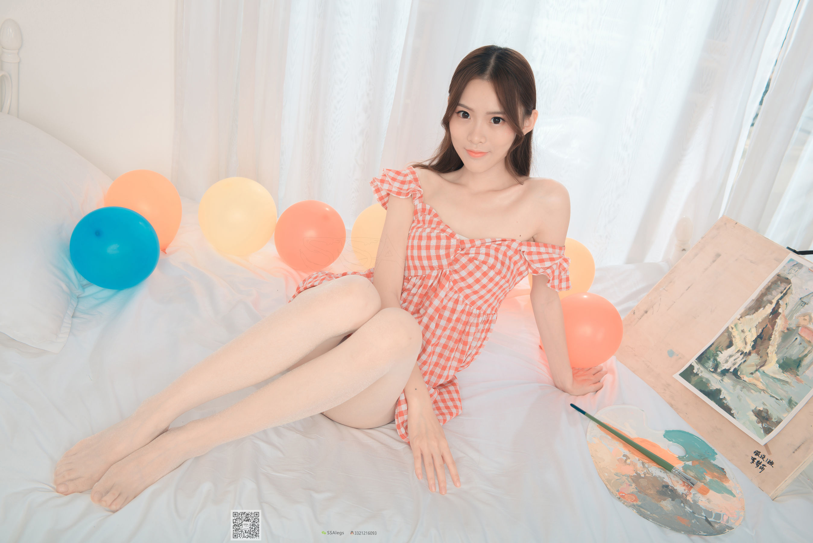 超清写真 No.014 小琪琪 闪光开裆丝袜的另一种演绎-图78