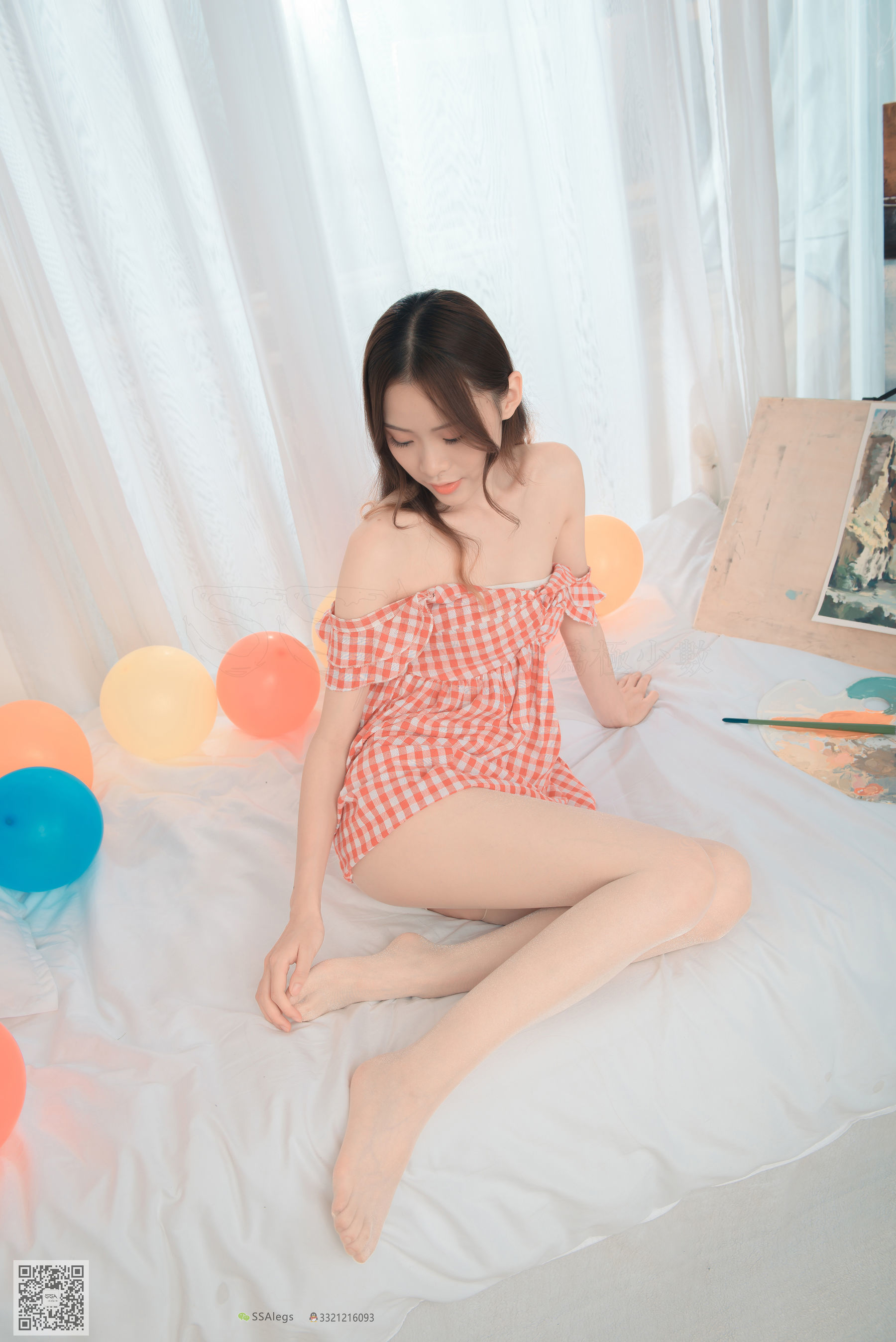 超清写真 No.014 小琪琪 闪光开裆丝袜的另一种演绎-图81