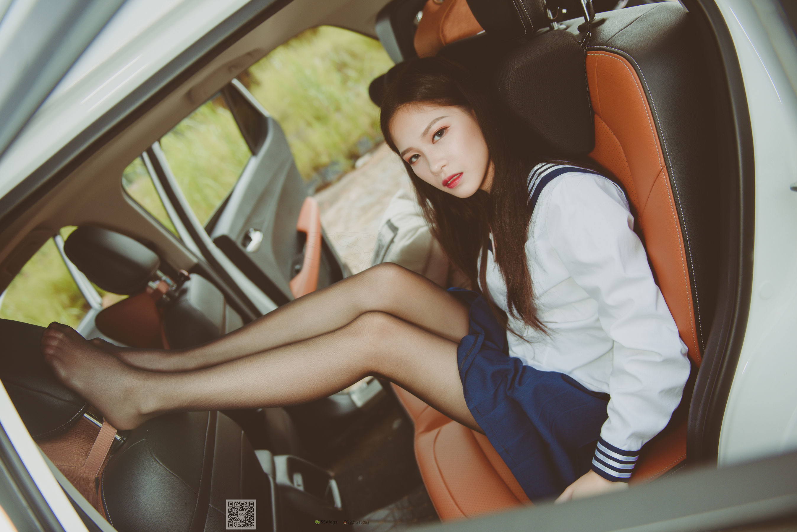 超清写真 No.017 佳佳 小丝妹开车-图14