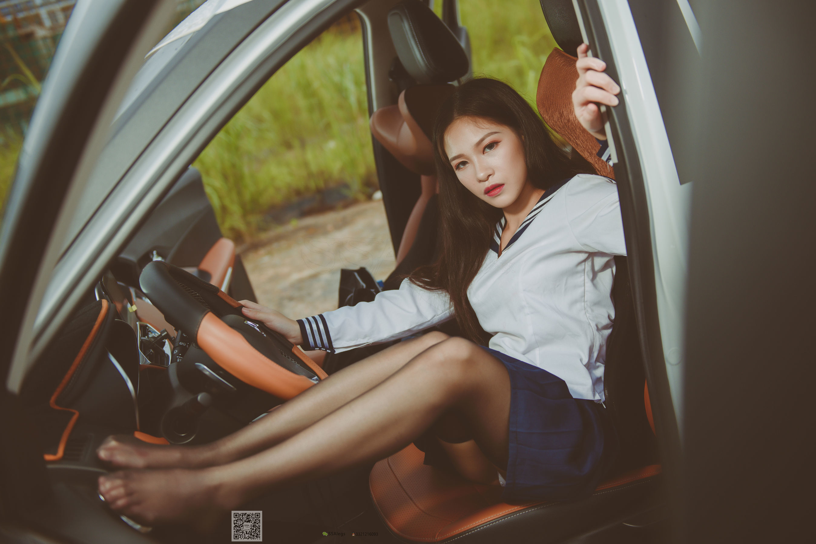 超清写真 No.017 佳佳 小丝妹开车-图40