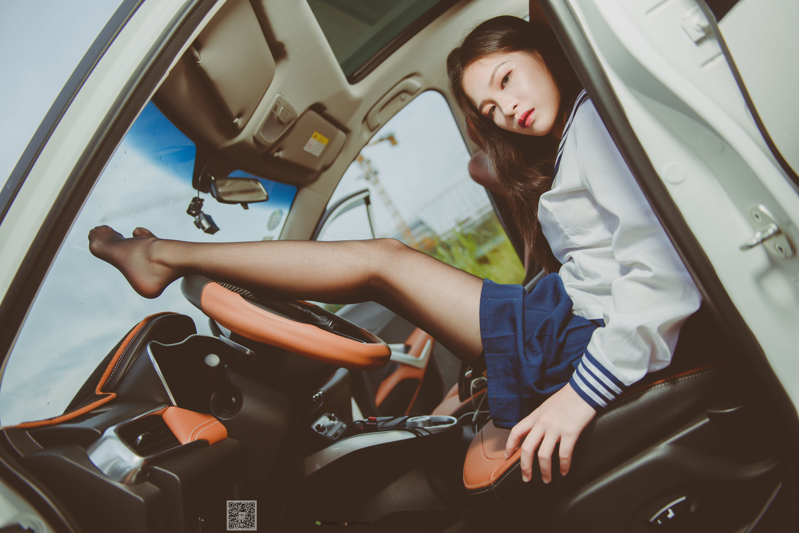 超清写真 No.017 佳佳 小丝妹开车-图48