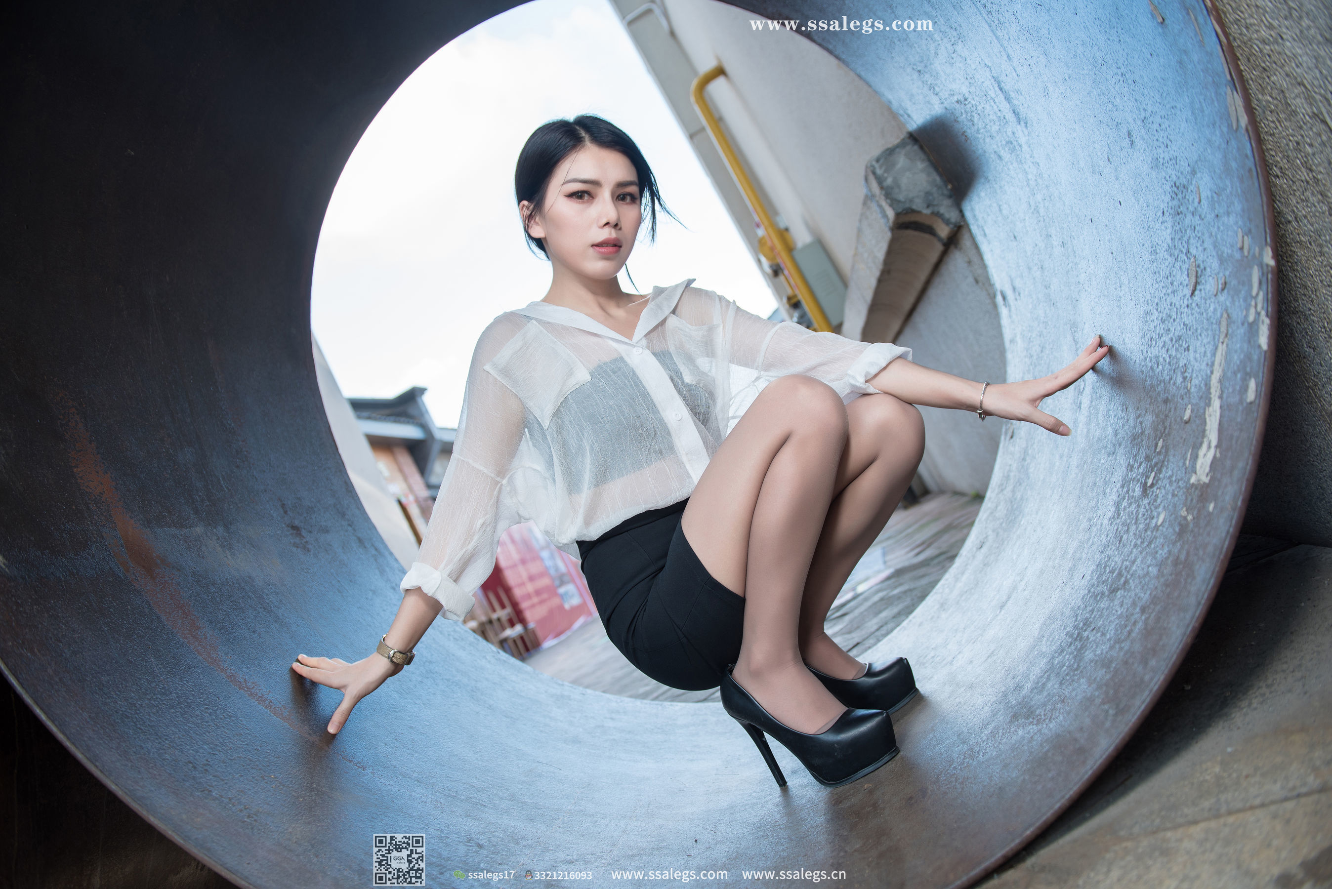 超清写真 No.021 混血美女芷沫 浪漫咖啡色丝袜-图14