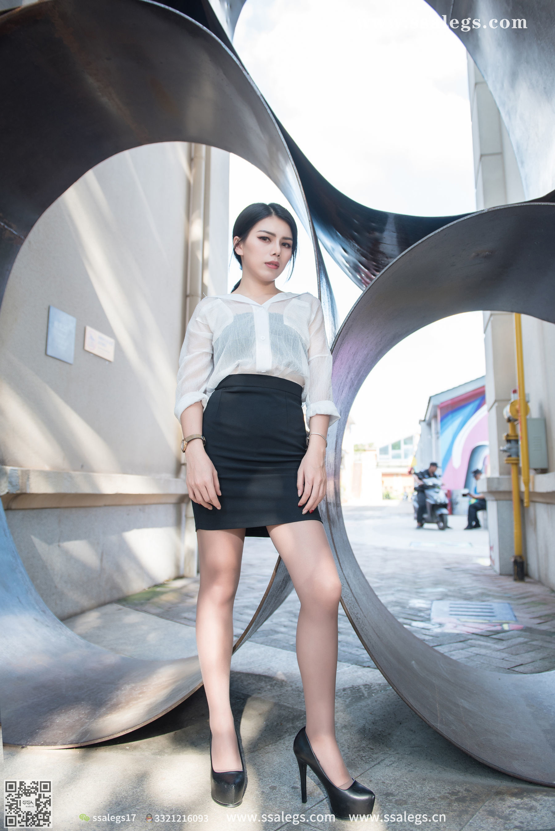 超清写真 No.021 混血美女芷沫 浪漫咖啡色丝袜-图1