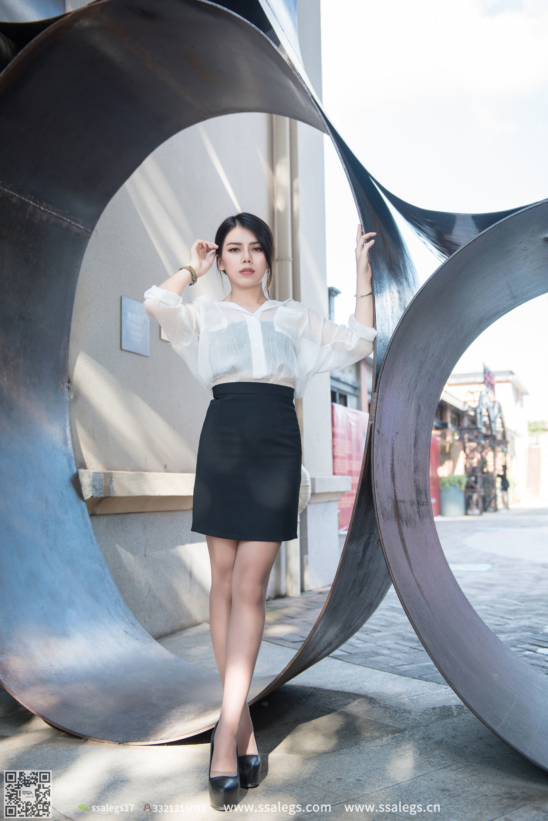 超清写真 No.021 混血美女芷沫 浪漫咖啡色丝袜-图33