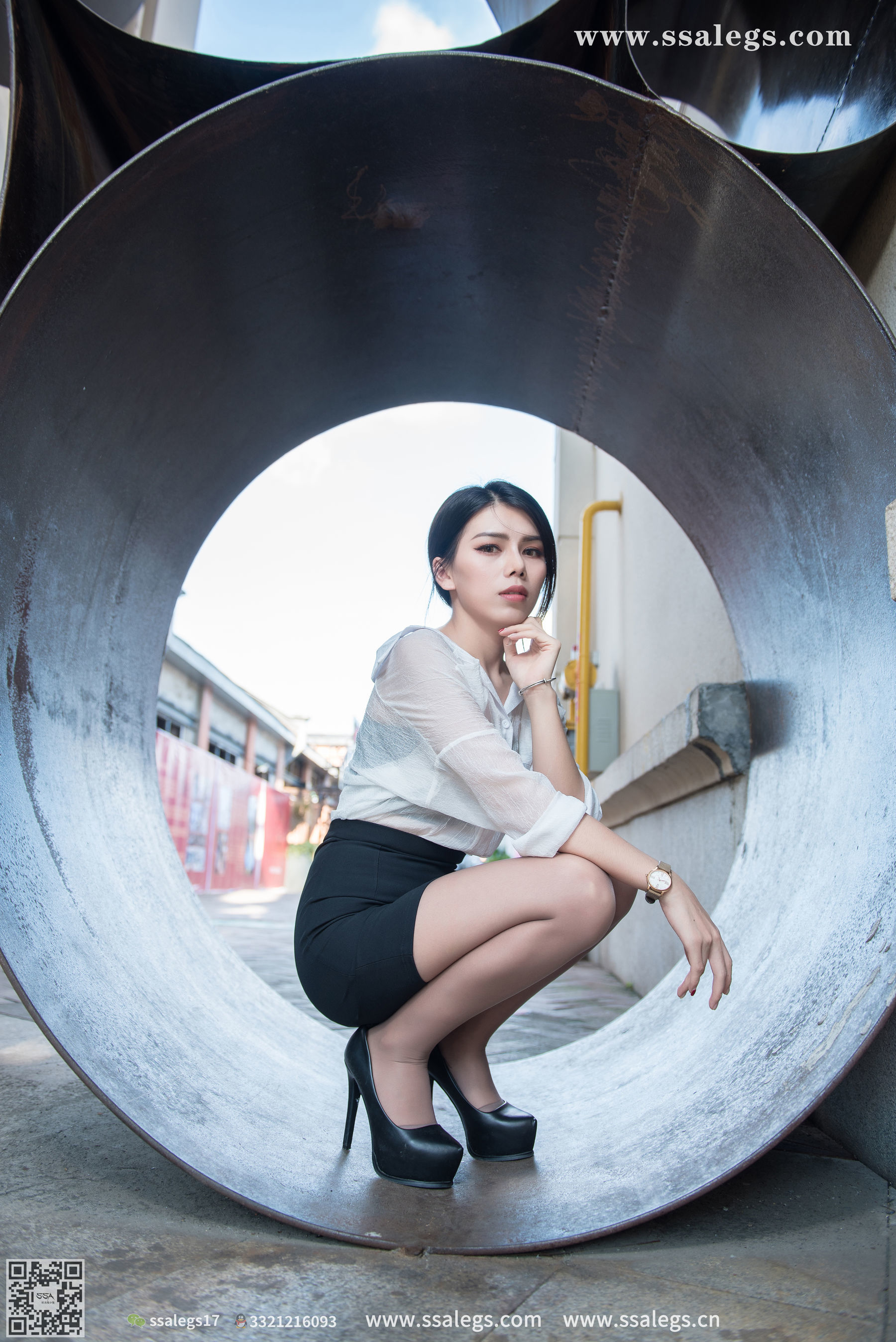 超清写真 No.021 混血美女芷沫 浪漫咖啡色丝袜-图3