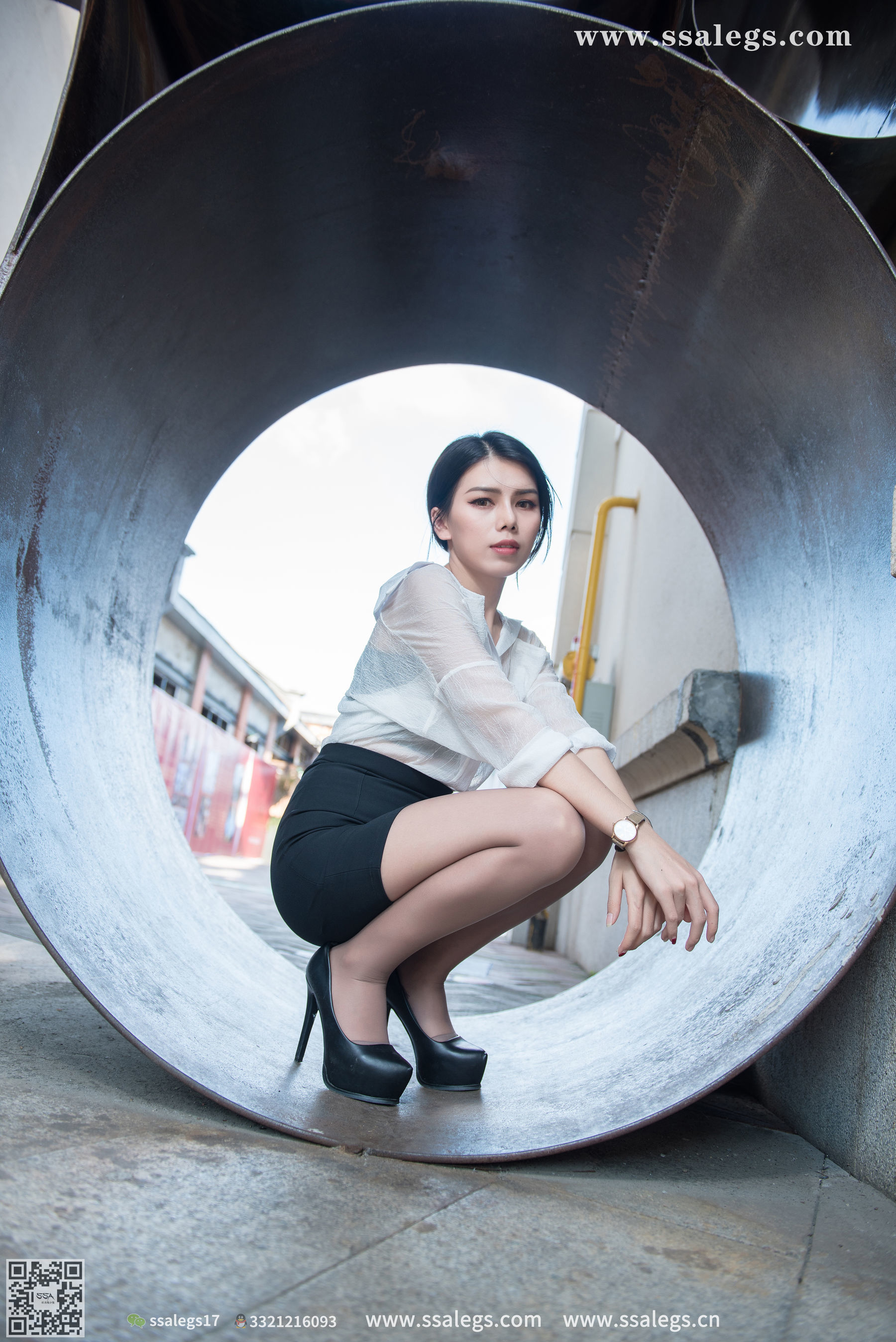 超清写真 No.021 混血美女芷沫 浪漫咖啡色丝袜-图4