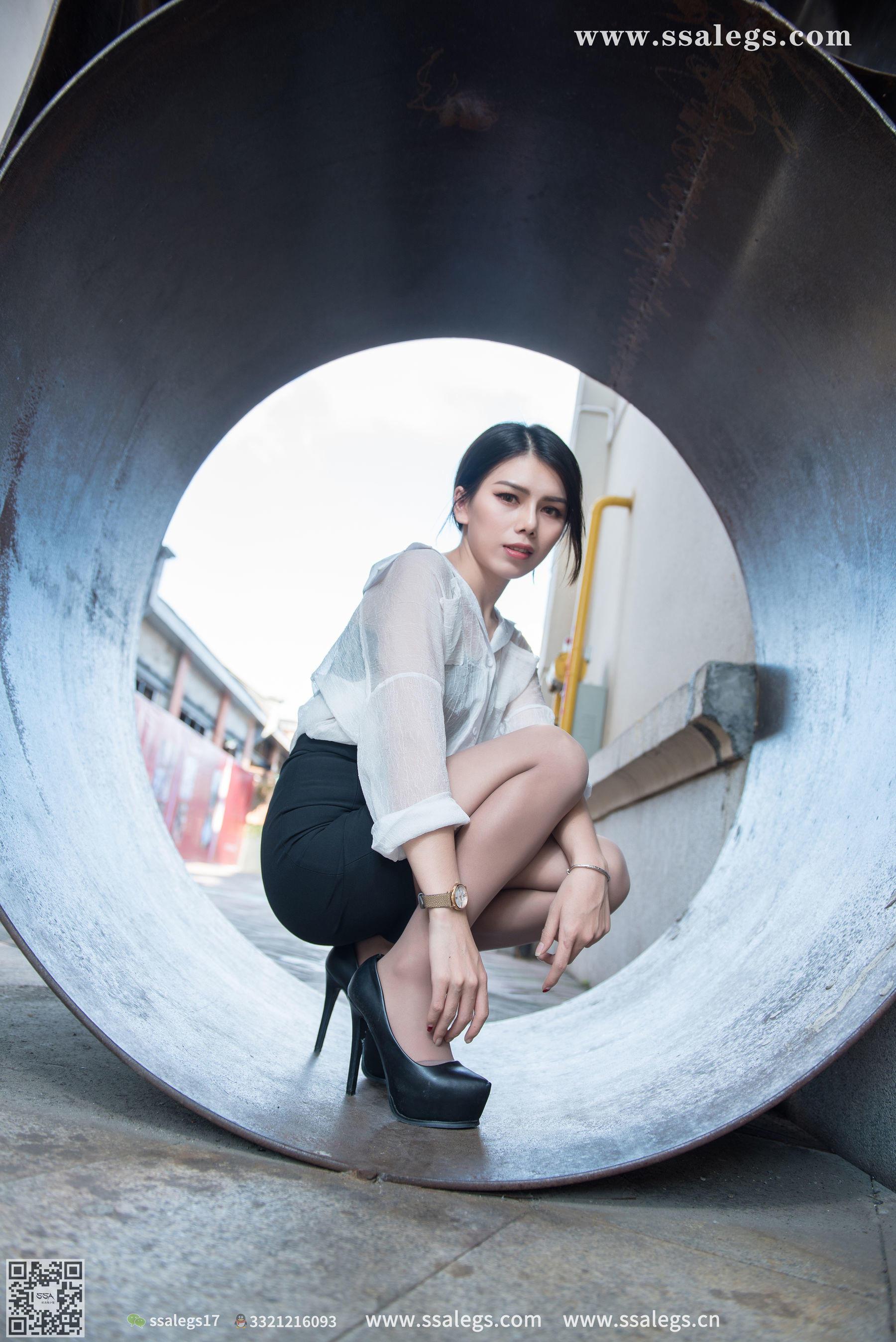 超清写真 No.021 混血美女芷沫 浪漫咖啡色丝袜-图5