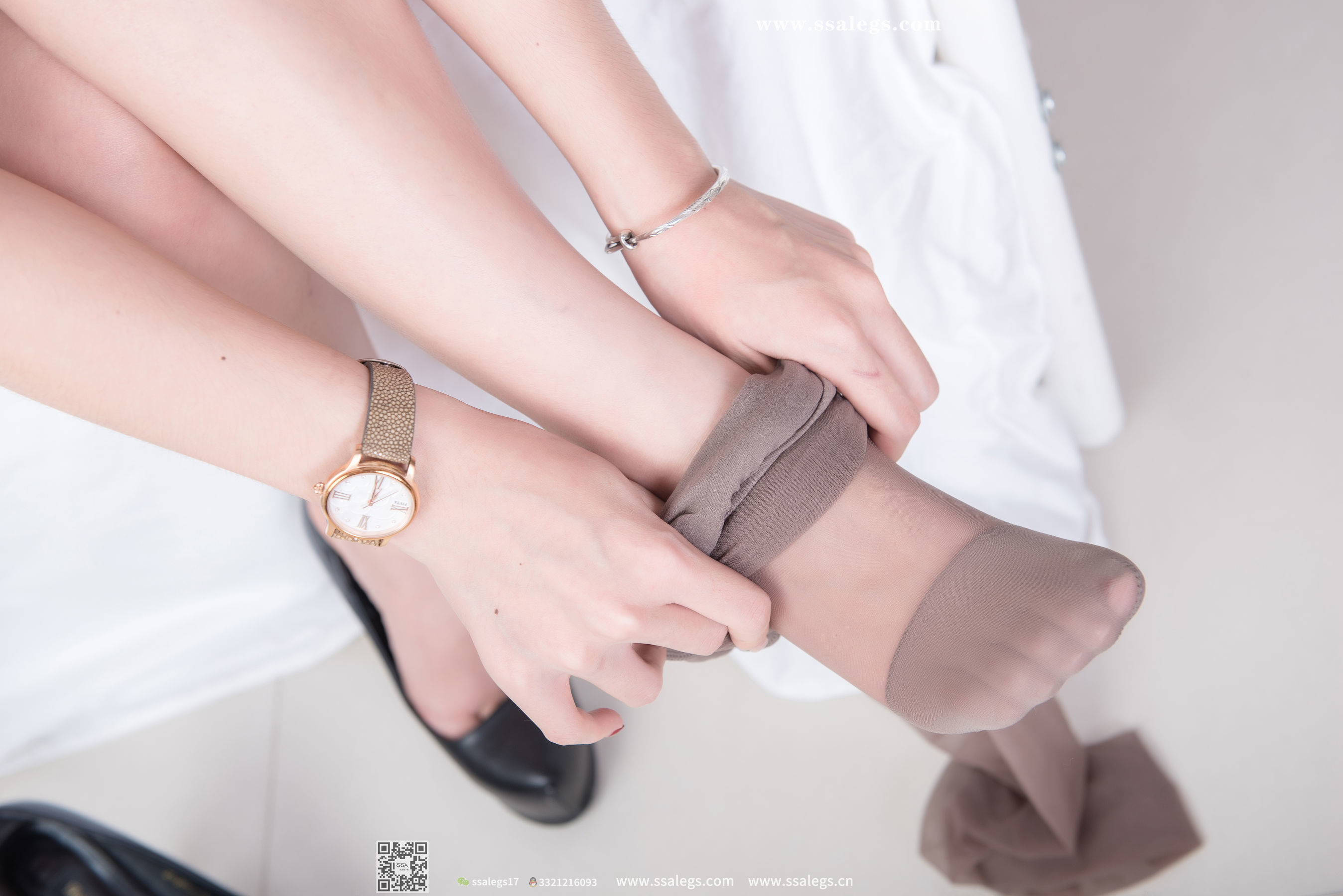 超清写真 No.021 混血美女芷沫 浪漫咖啡色丝袜-图86