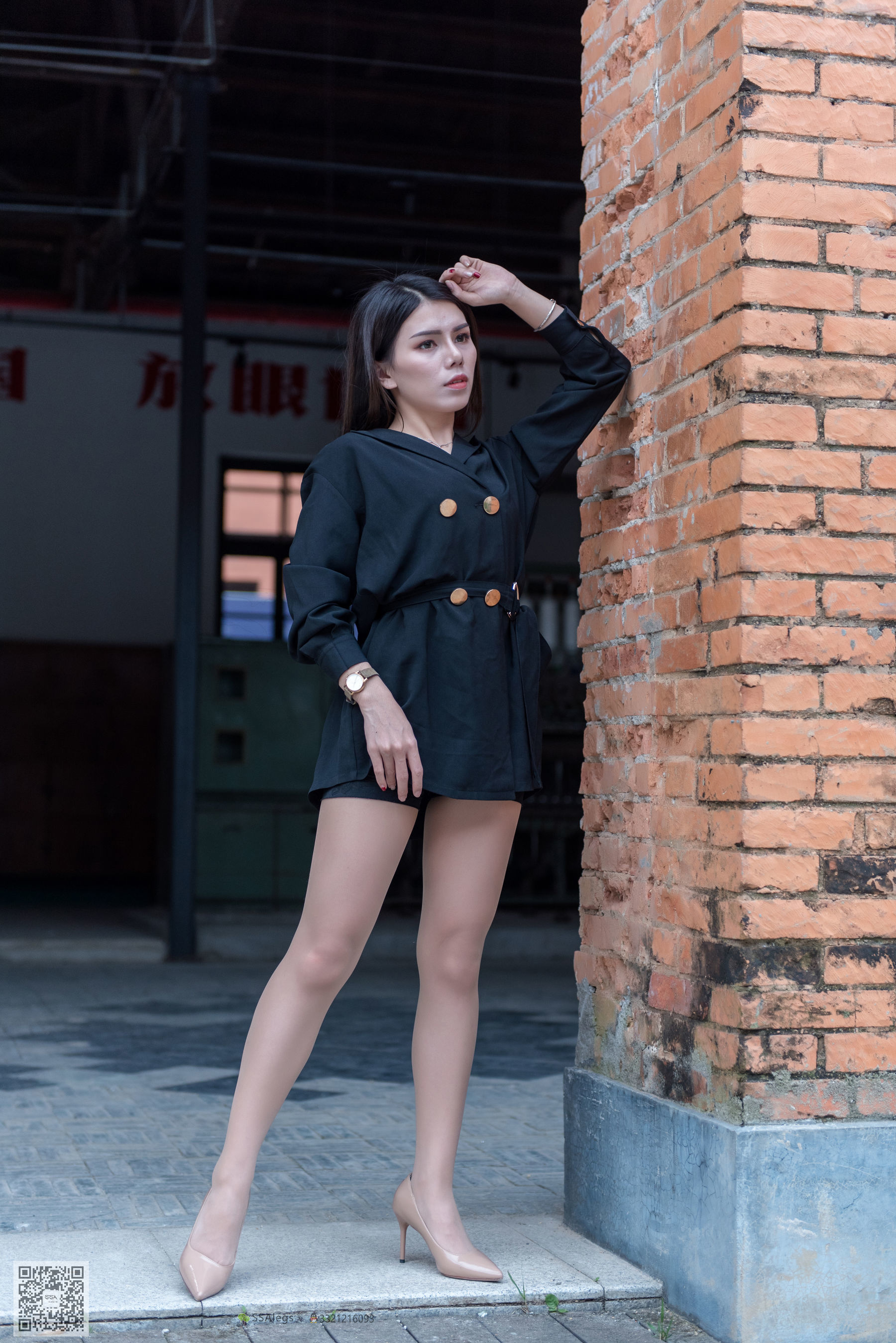 超清写真 No.024 高冷混血女王芷沫 肉丝街拍-图99