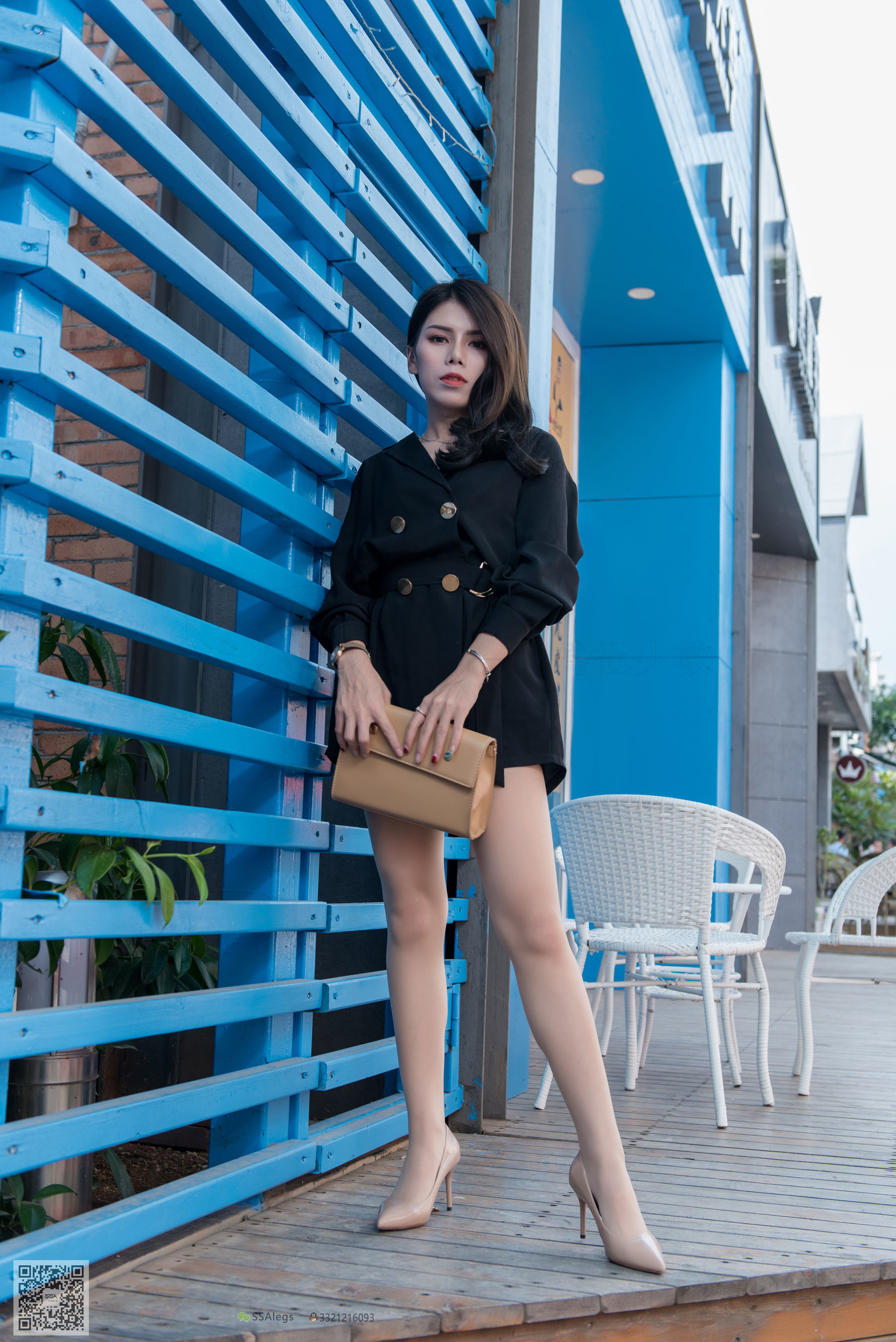 超清写真 No.024 高冷混血女王芷沫 肉丝街拍-图19