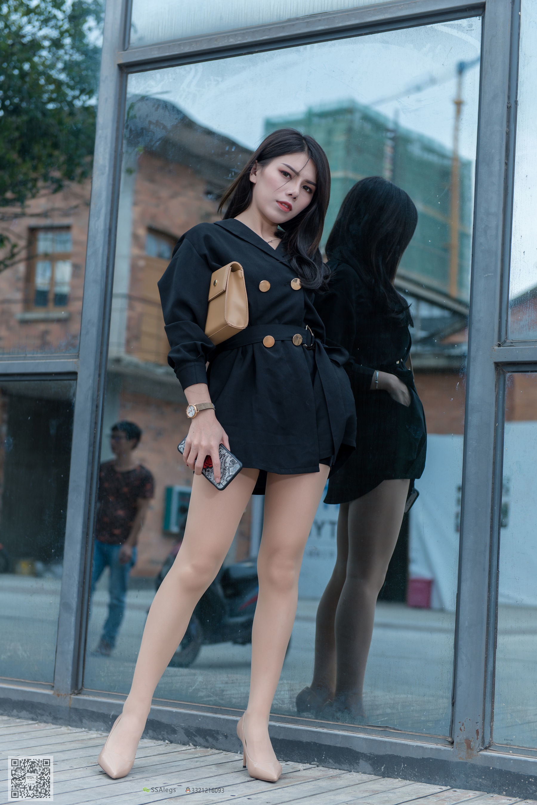 超清写真 No.024 高冷混血女王芷沫 肉丝街拍-图51