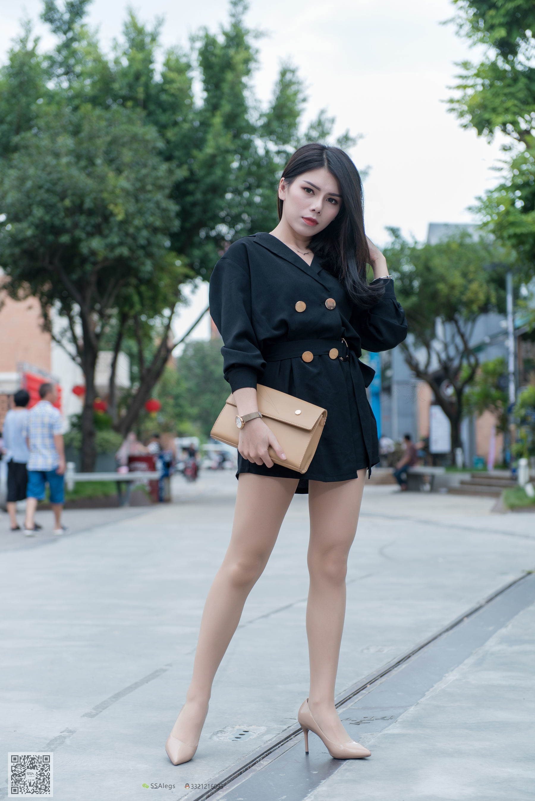 超清写真 No.024 高冷混血女王芷沫 肉丝街拍-图57